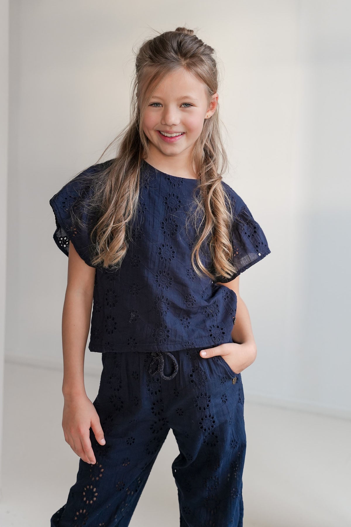 Like FLO Claire Top Navy