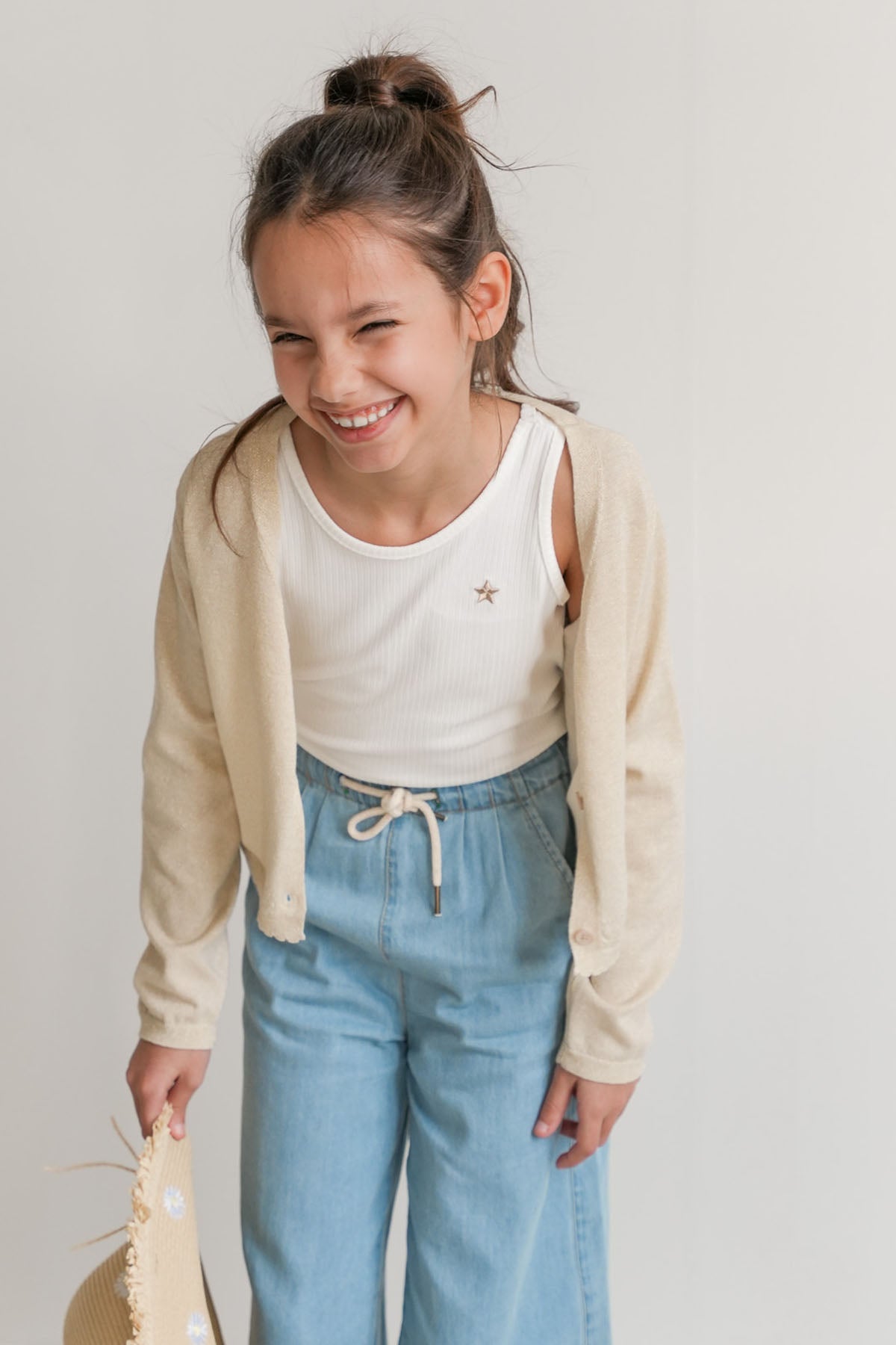 Like FLO Debby Cardigan Soft Gold