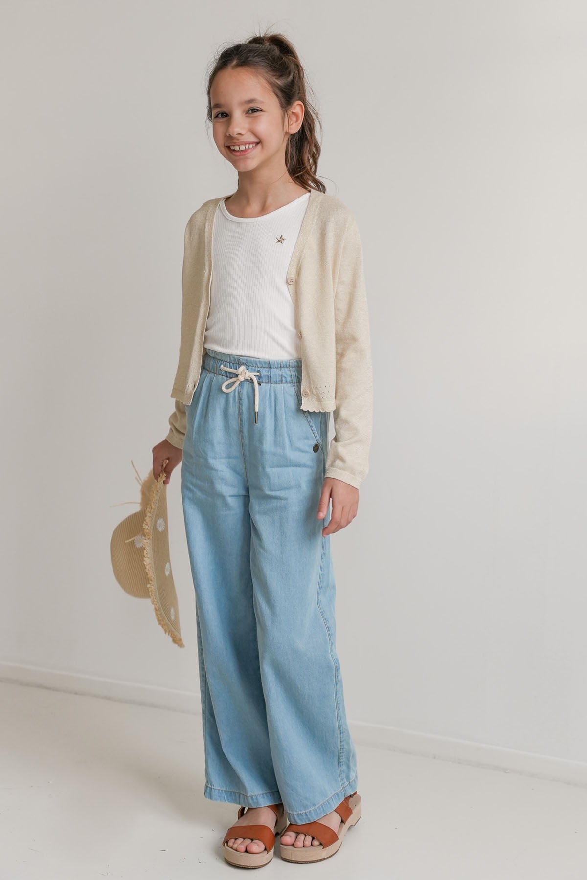 Like FLO Debby Cardigan Soft Gold