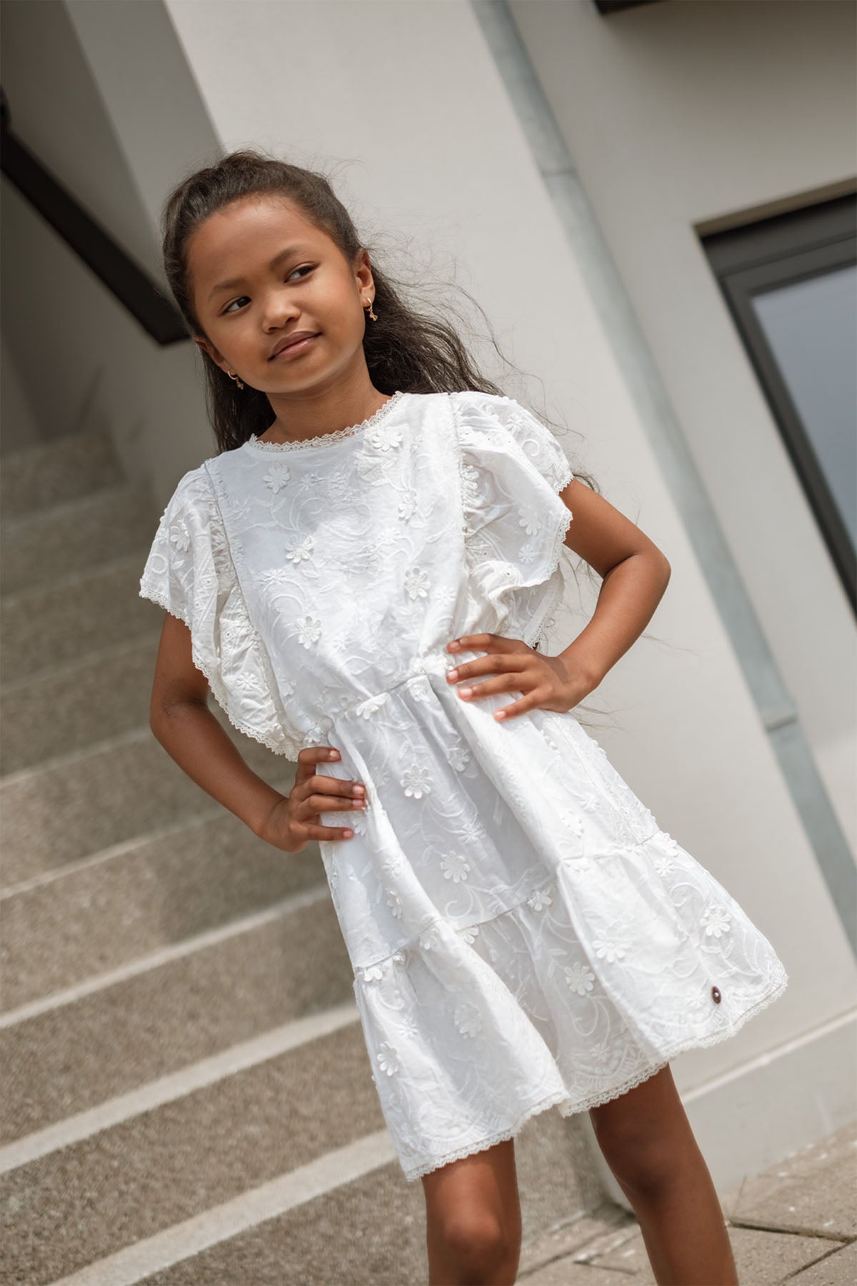Like FLO Madelief Dress Off White