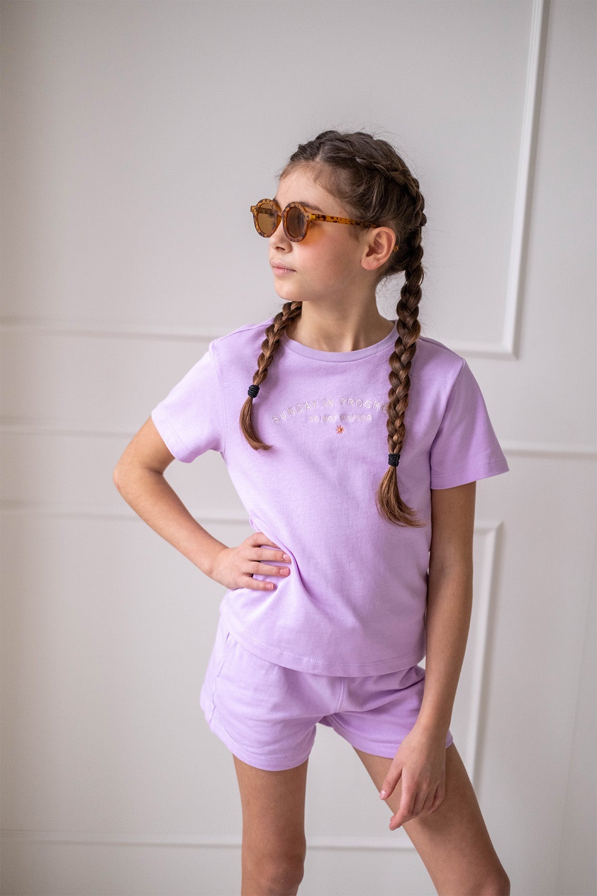 Like FLO Fonk short lilac