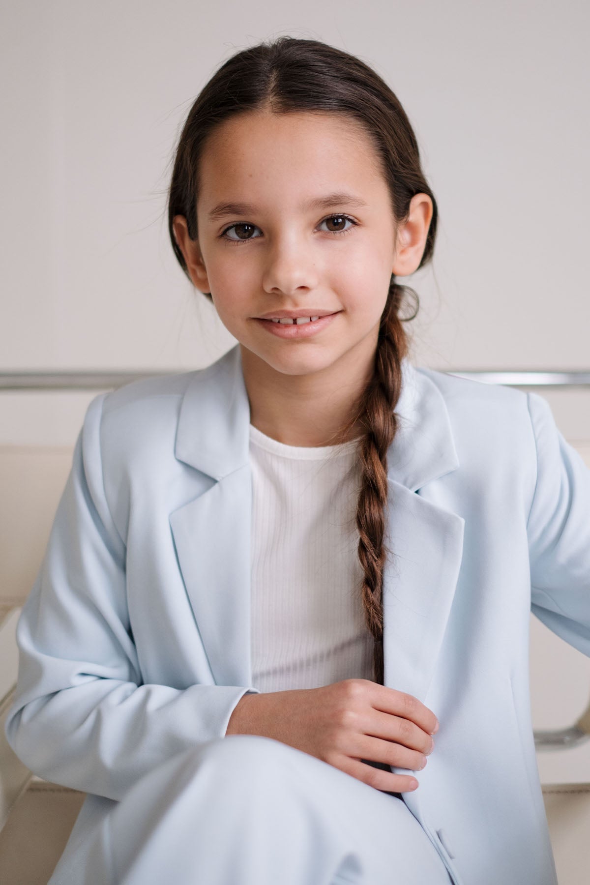 Like FLO Bella Blazer Ice Blue