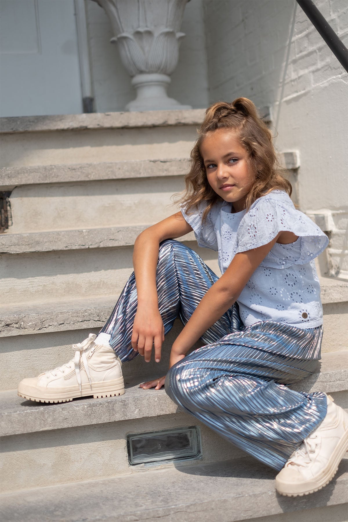 Like FLO Claire Top Ice Blue