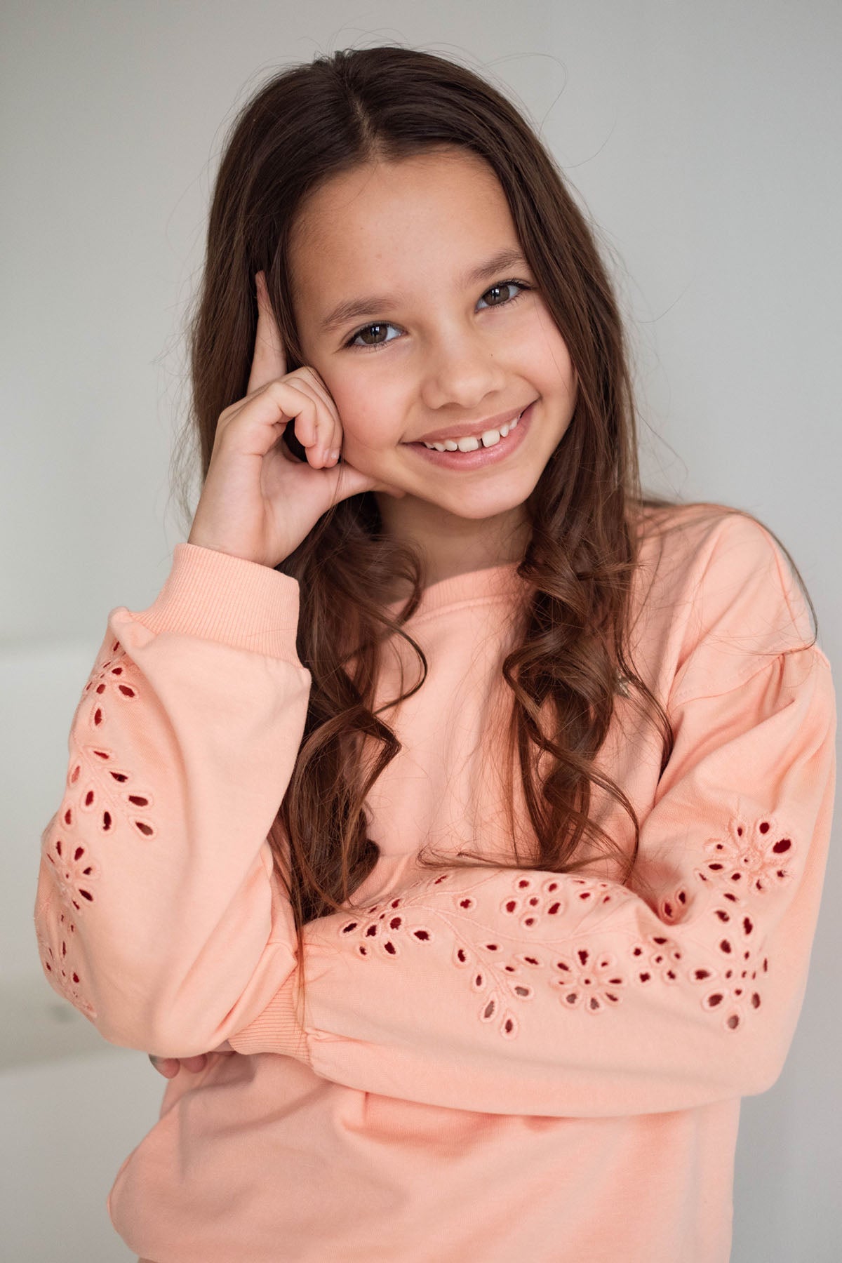 Like FLO Donna Sweater Soft Peach