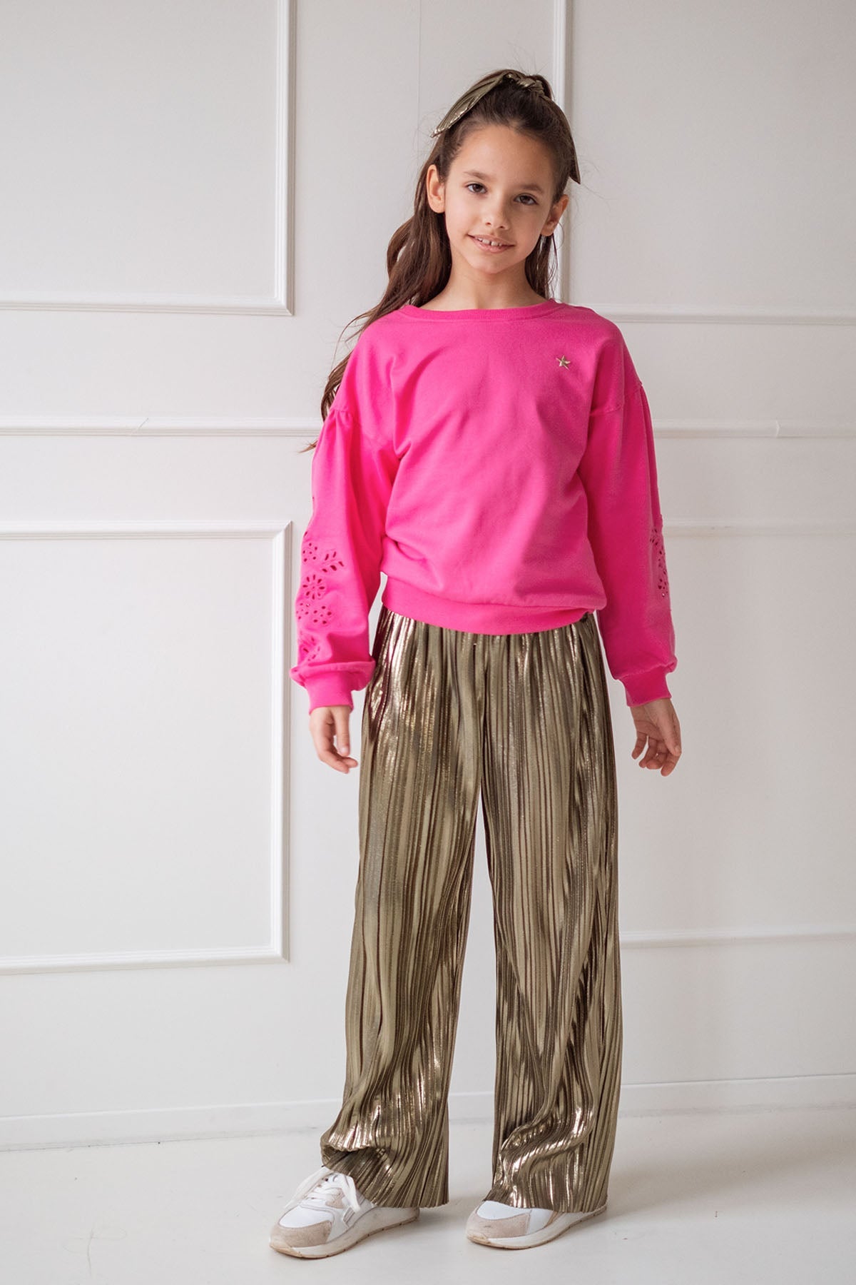 Like FLO Donna Flo girls sweater Fuchsia