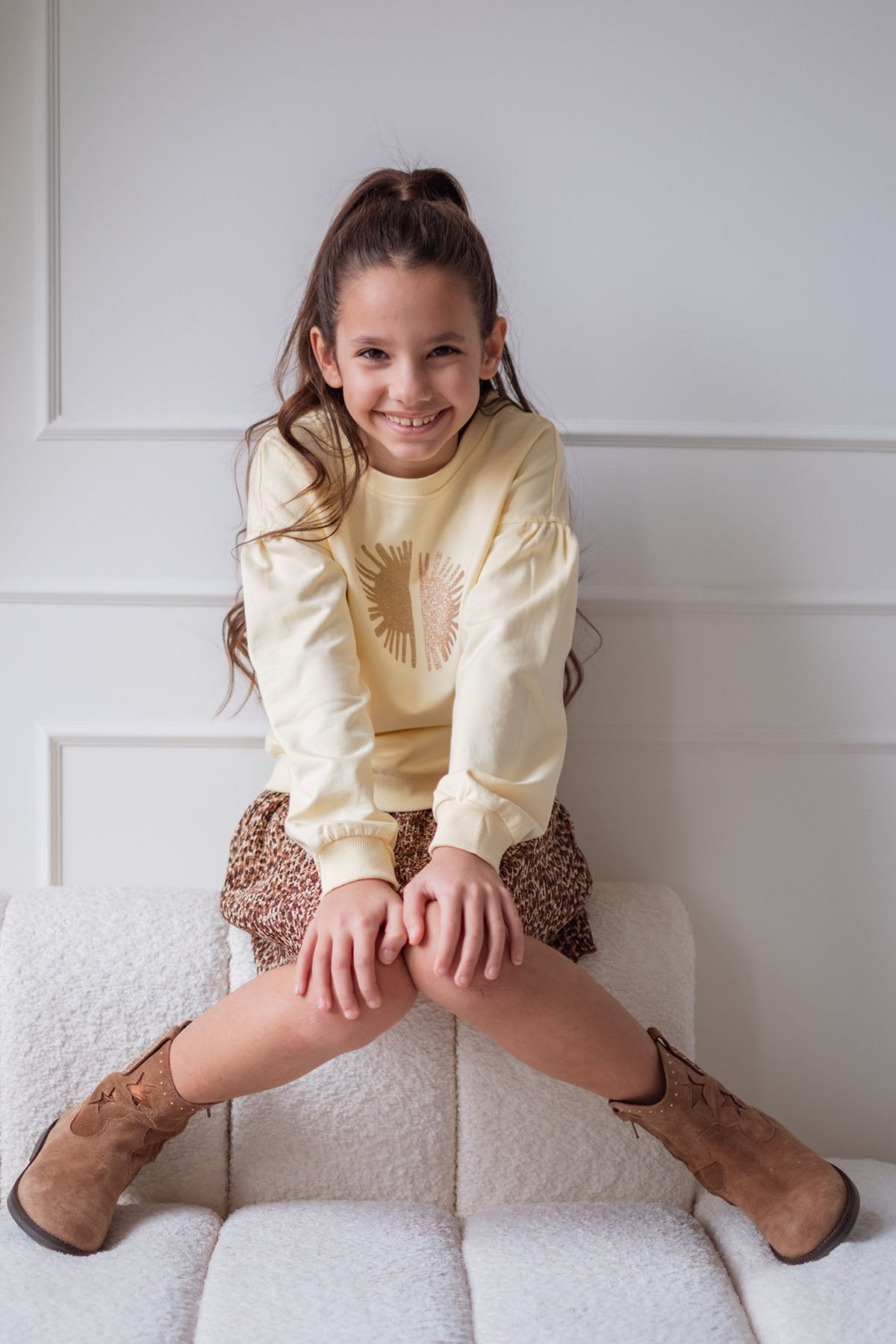 Like FLO Donna Flo girls sweater Yellow