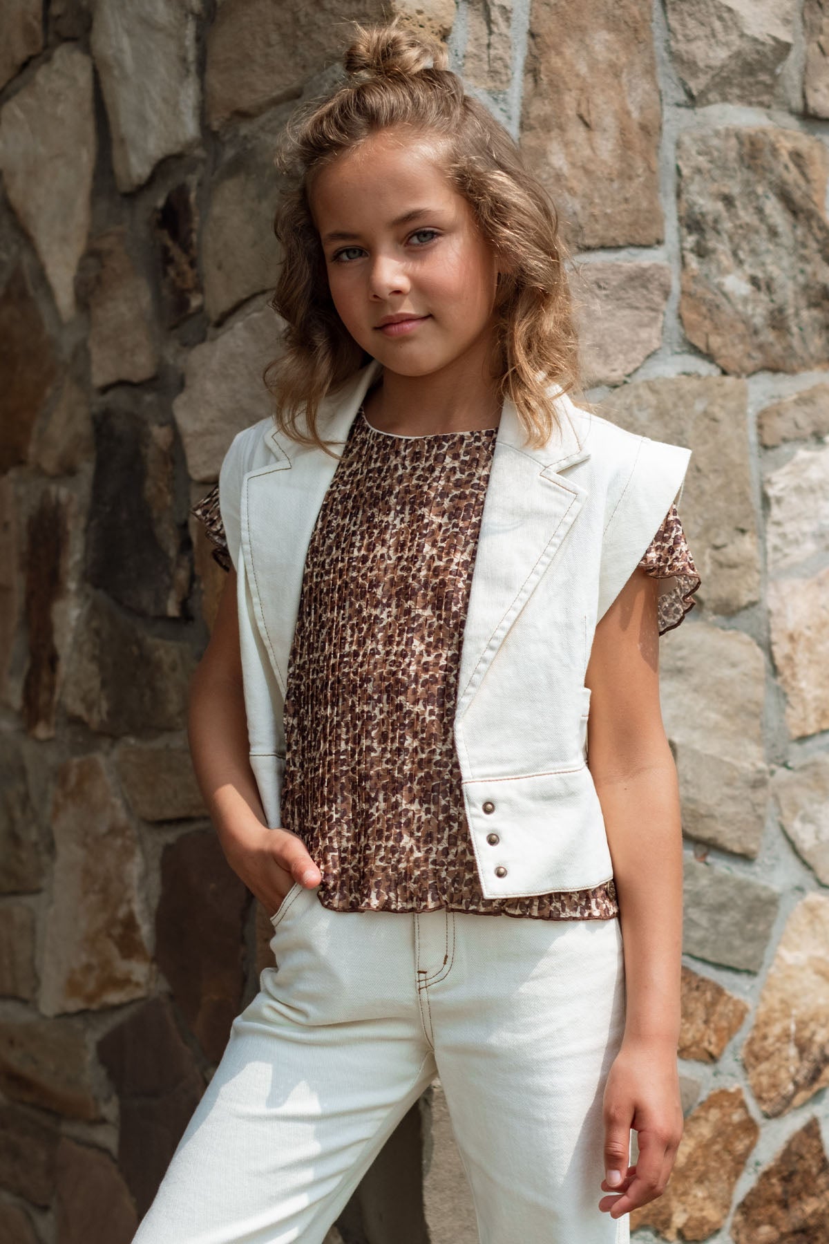 Like FLO Danique Gilet Off white