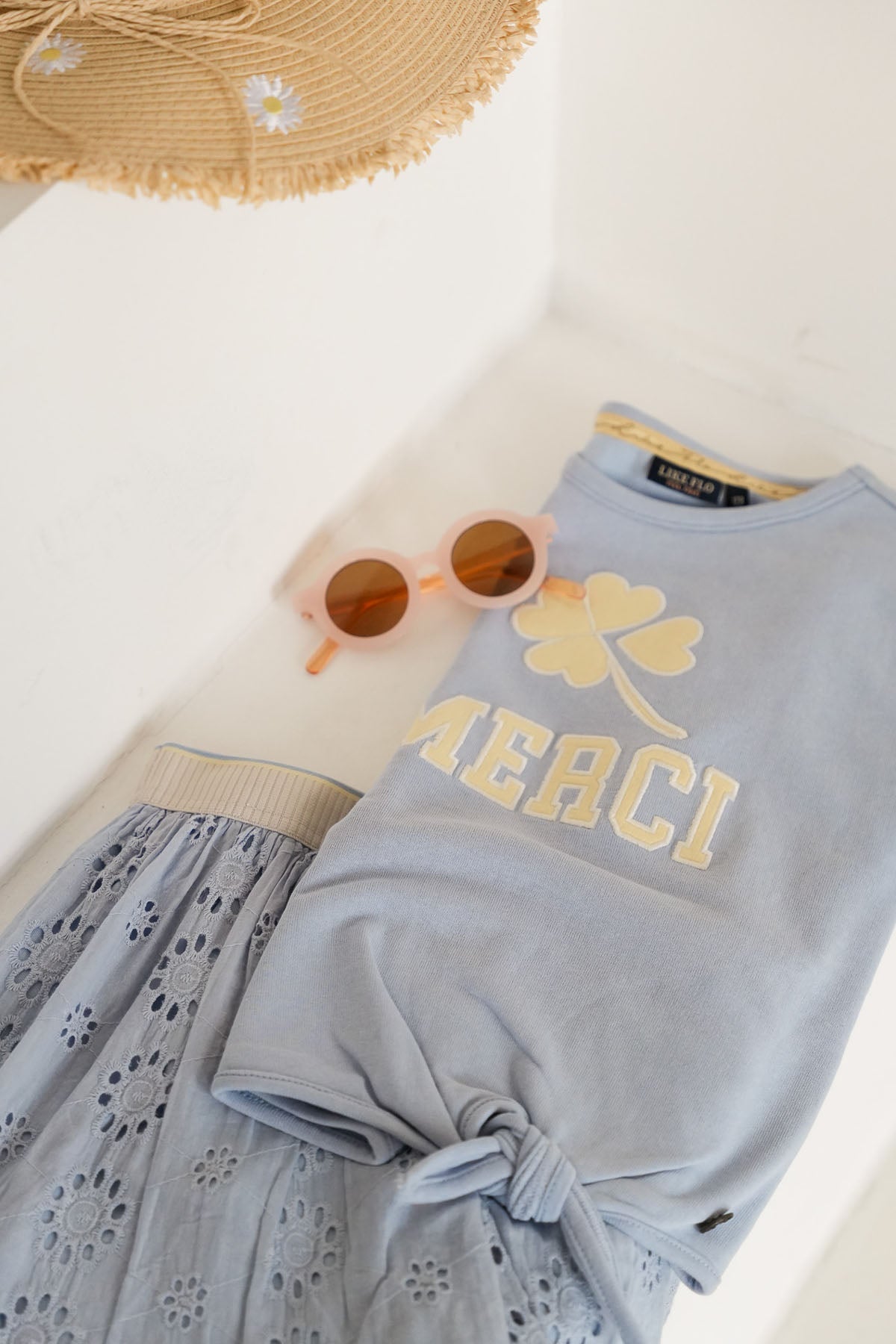 Like FLO Daphne Sweater Ice Blue