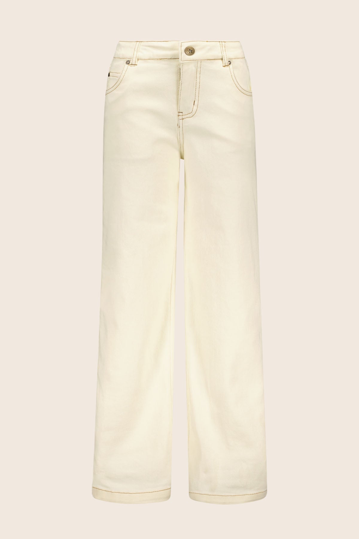 Like FLO Farah Pants Off White