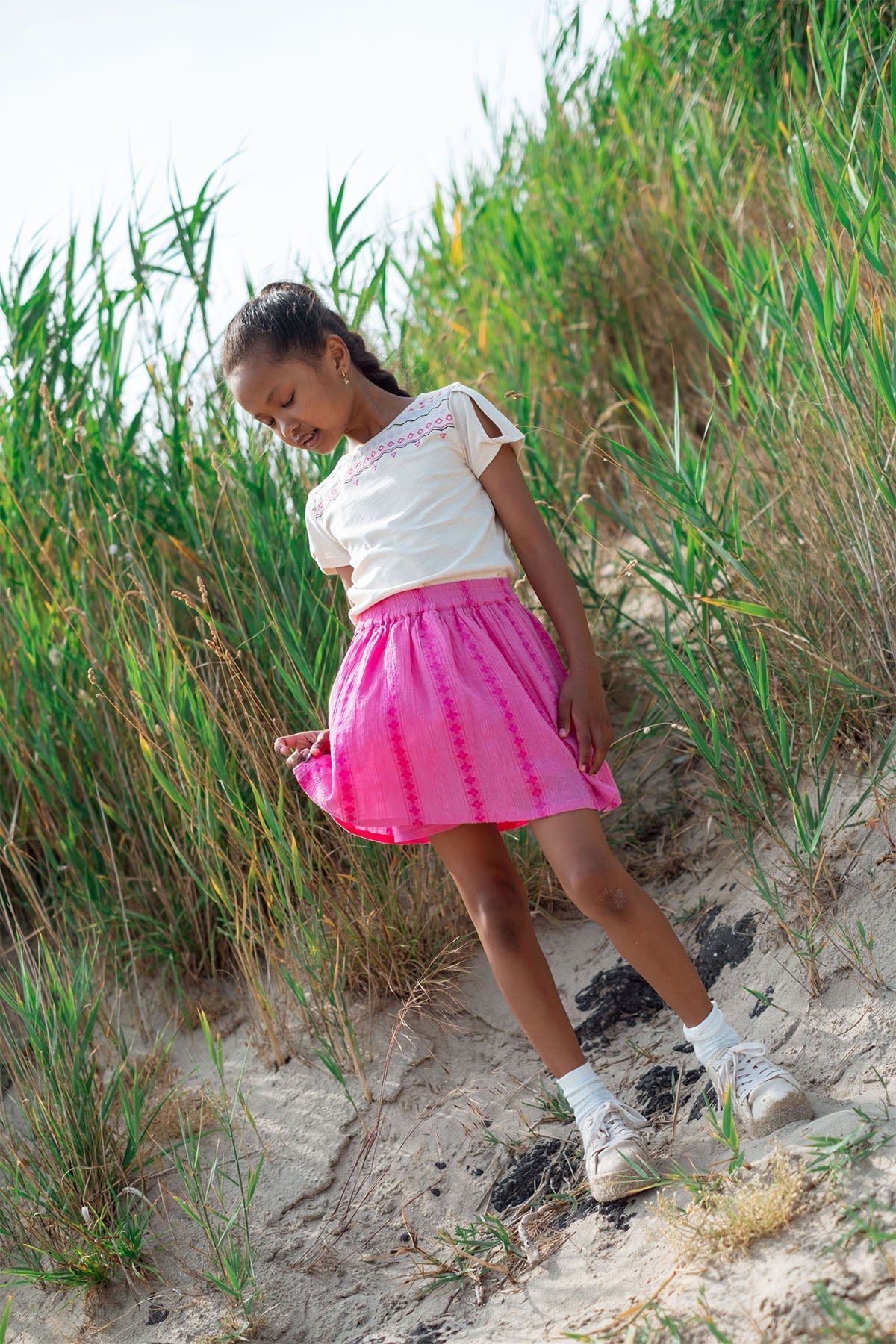 Like FLO Suze Skirt Fuchsia