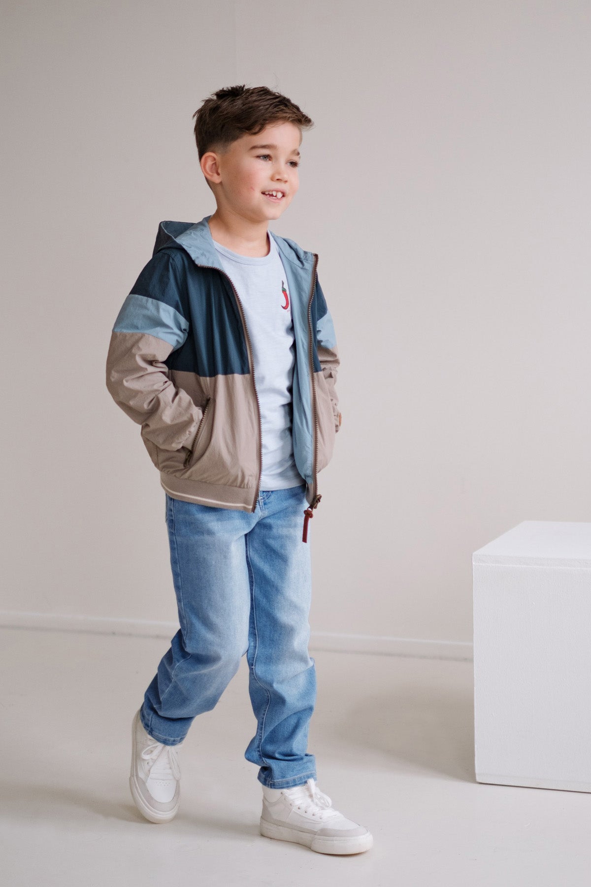 Like FLO ALEX jacket blue stone