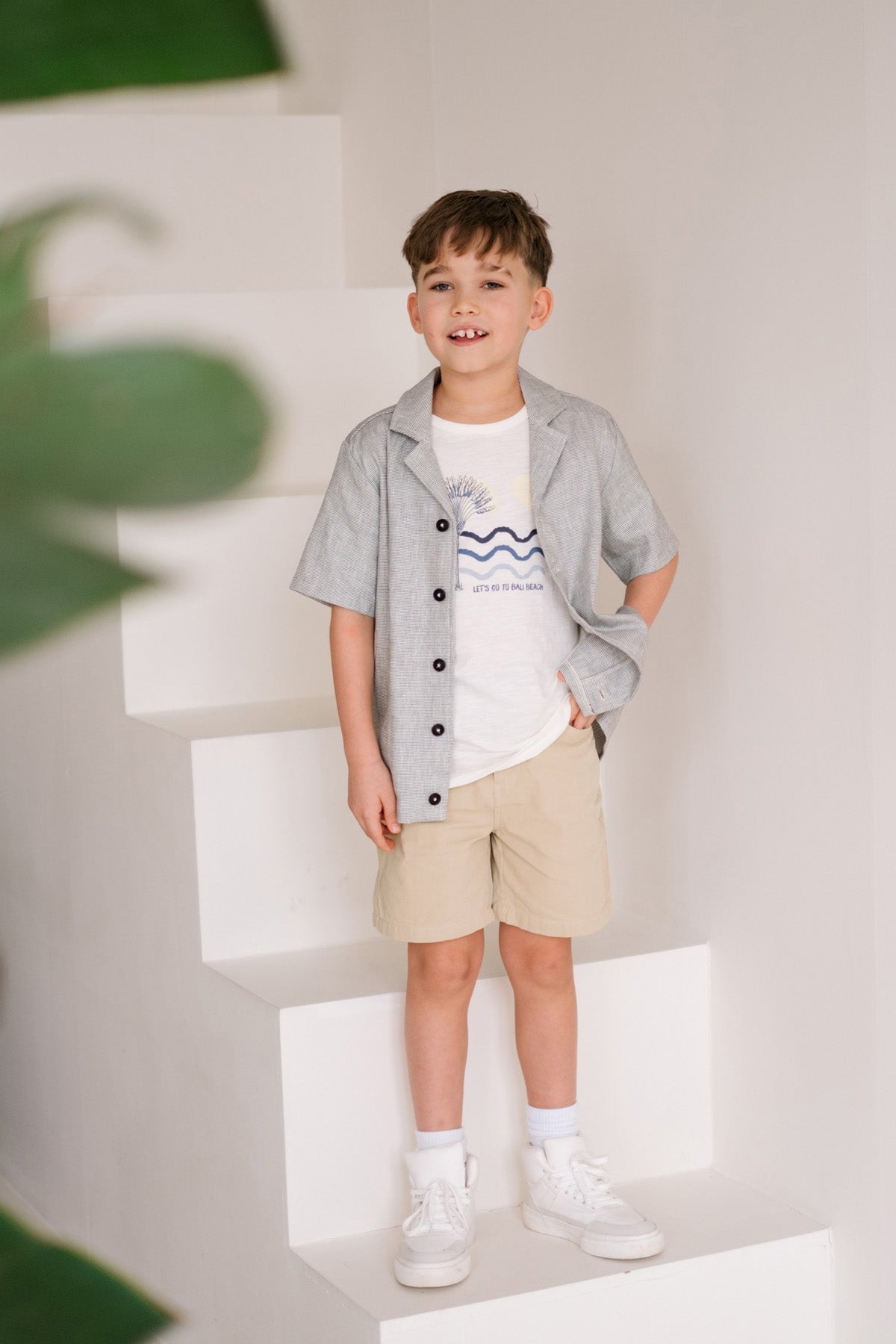 Like FLO EVAN T-Shirt cremeweiß