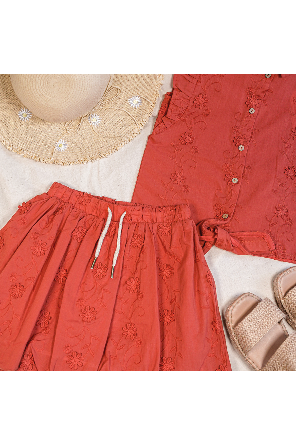 Like FLO Stacey Skirt Rust