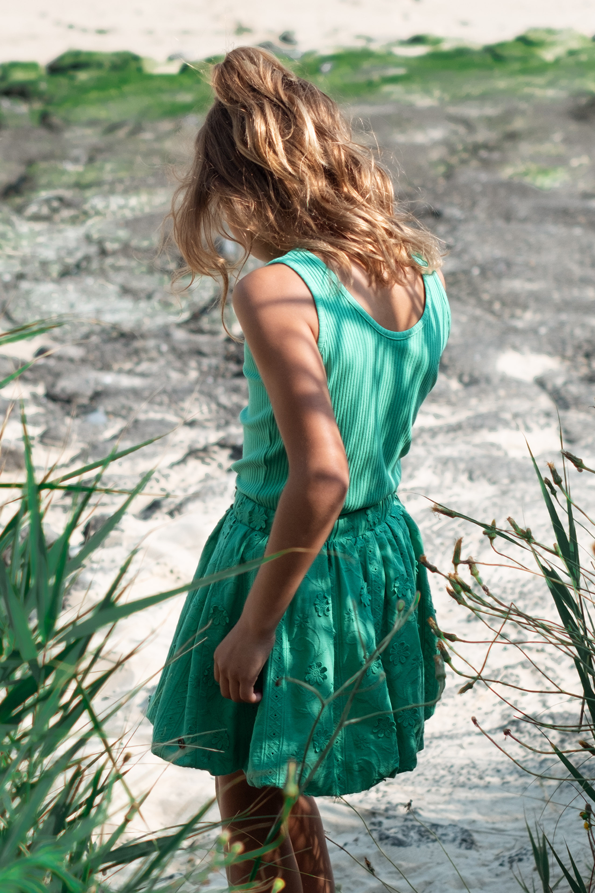 Like FLO Stacey Skirt Sea Green