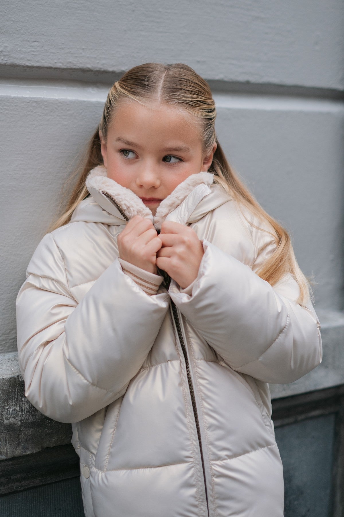 Like Flo Aelin jas Metallic lt. gold