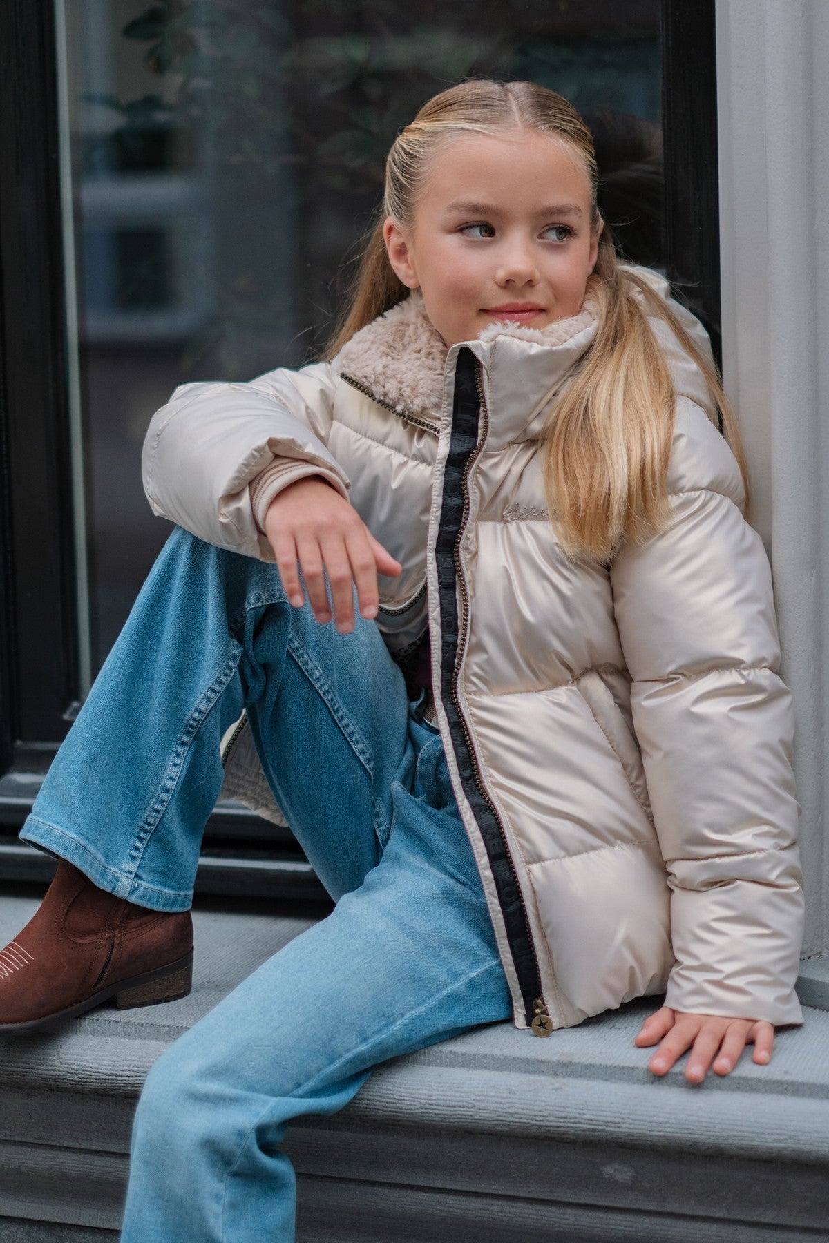 Like Flo Aelin jas Metallic lt. gold