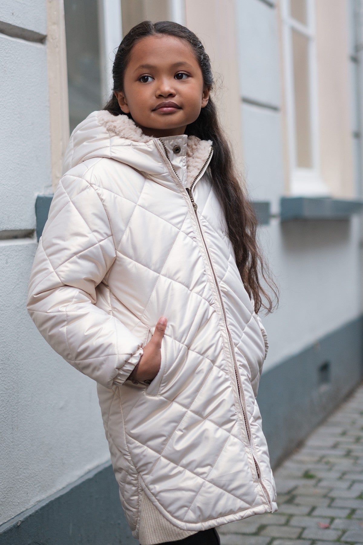 Like Flo Ariana jas Metallic lt. gold