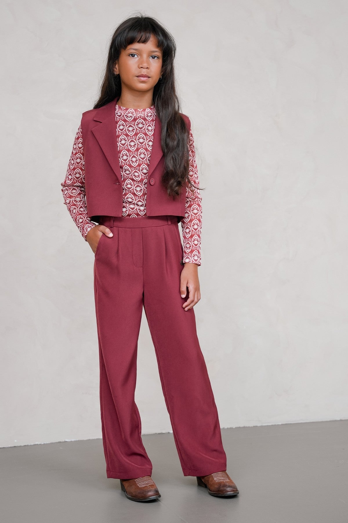 Like Flo Fab broek Cherry