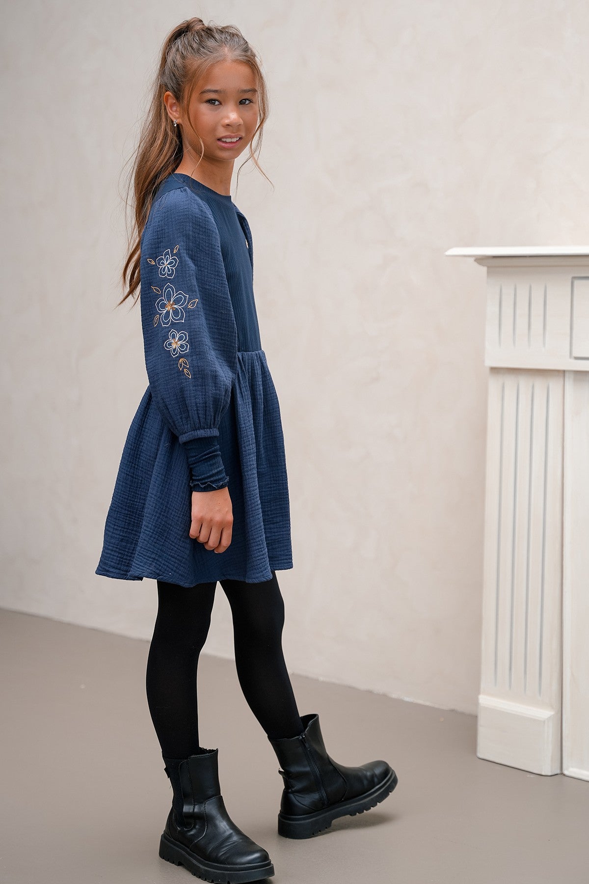 Like Flo Maya jurk Navy