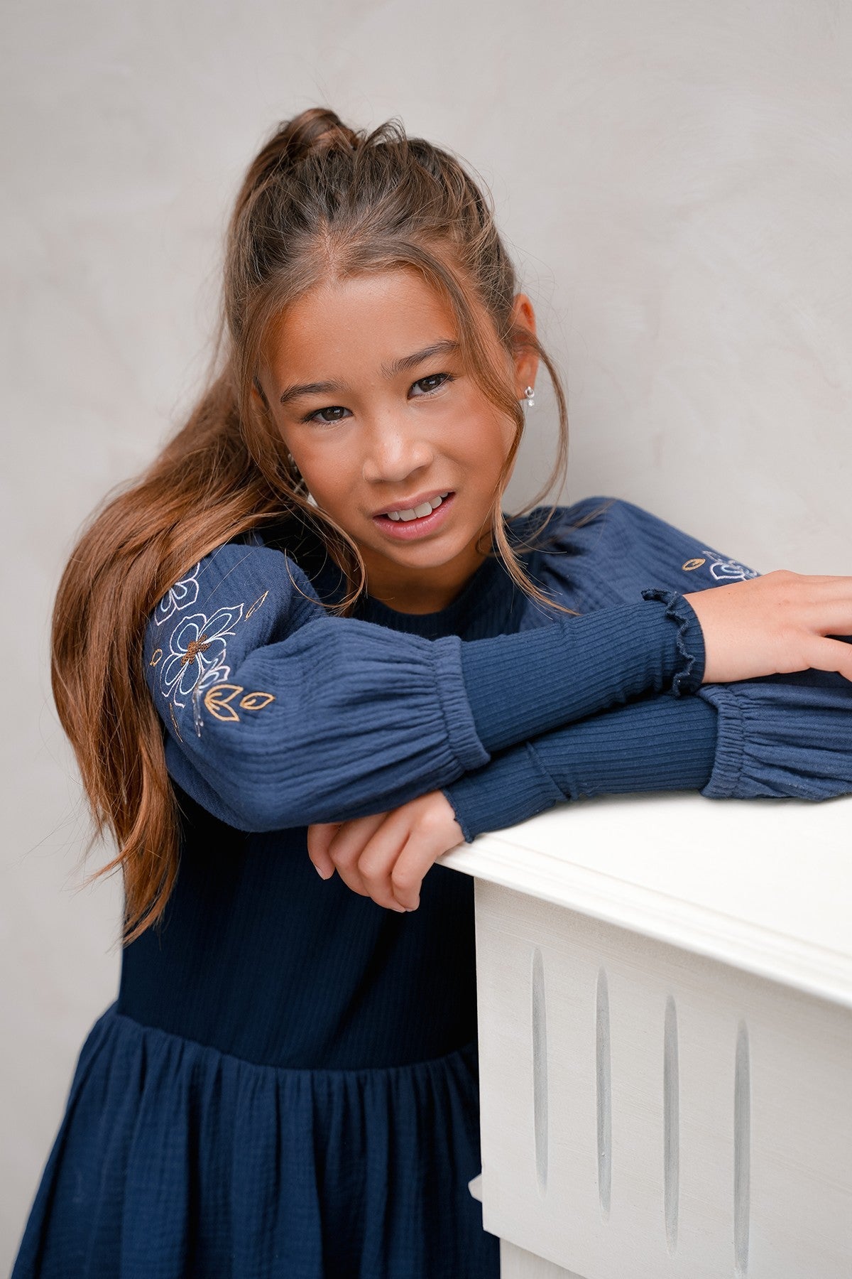 Like Flo Maya jurk Navy