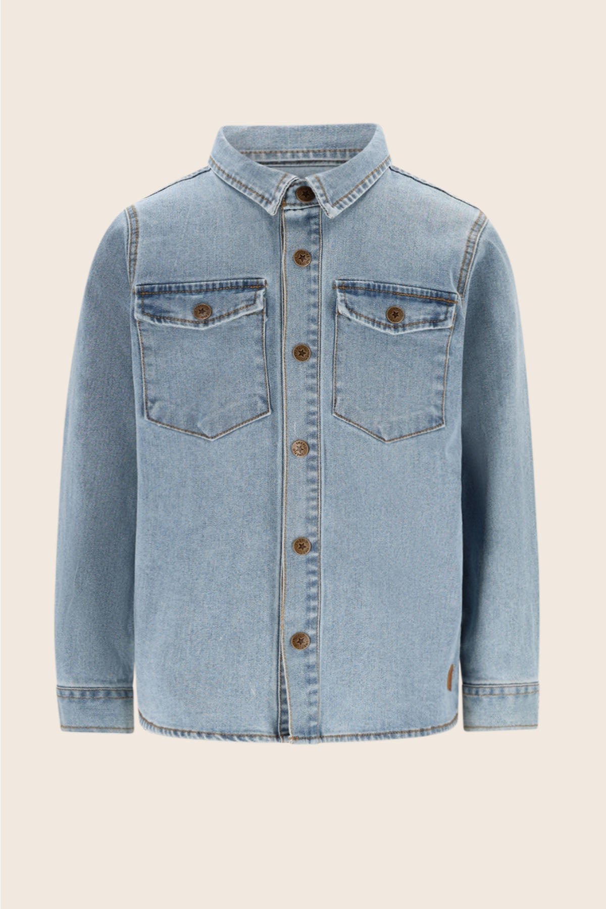 Like Flo Charlies blouse lt denim