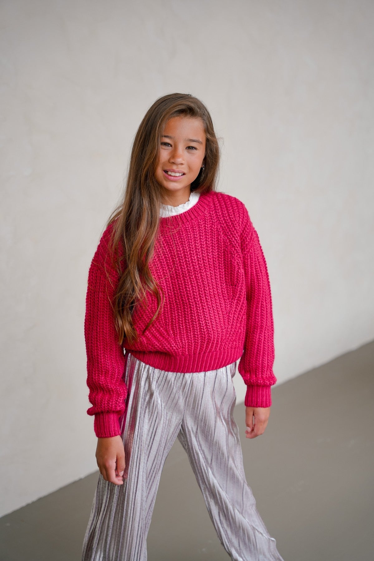 Like Flo Djuna sweater Raspberry