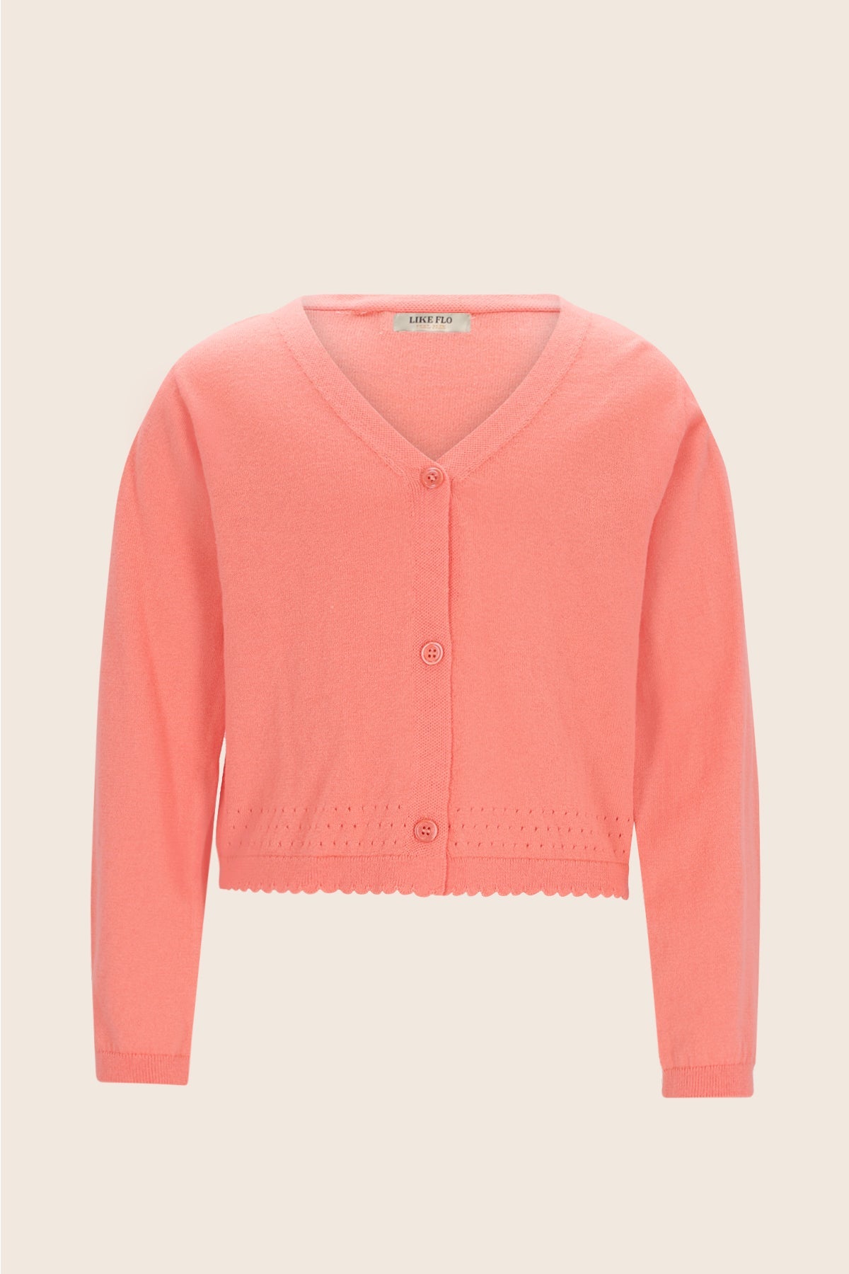 Like Flo Derby Sweater Peach