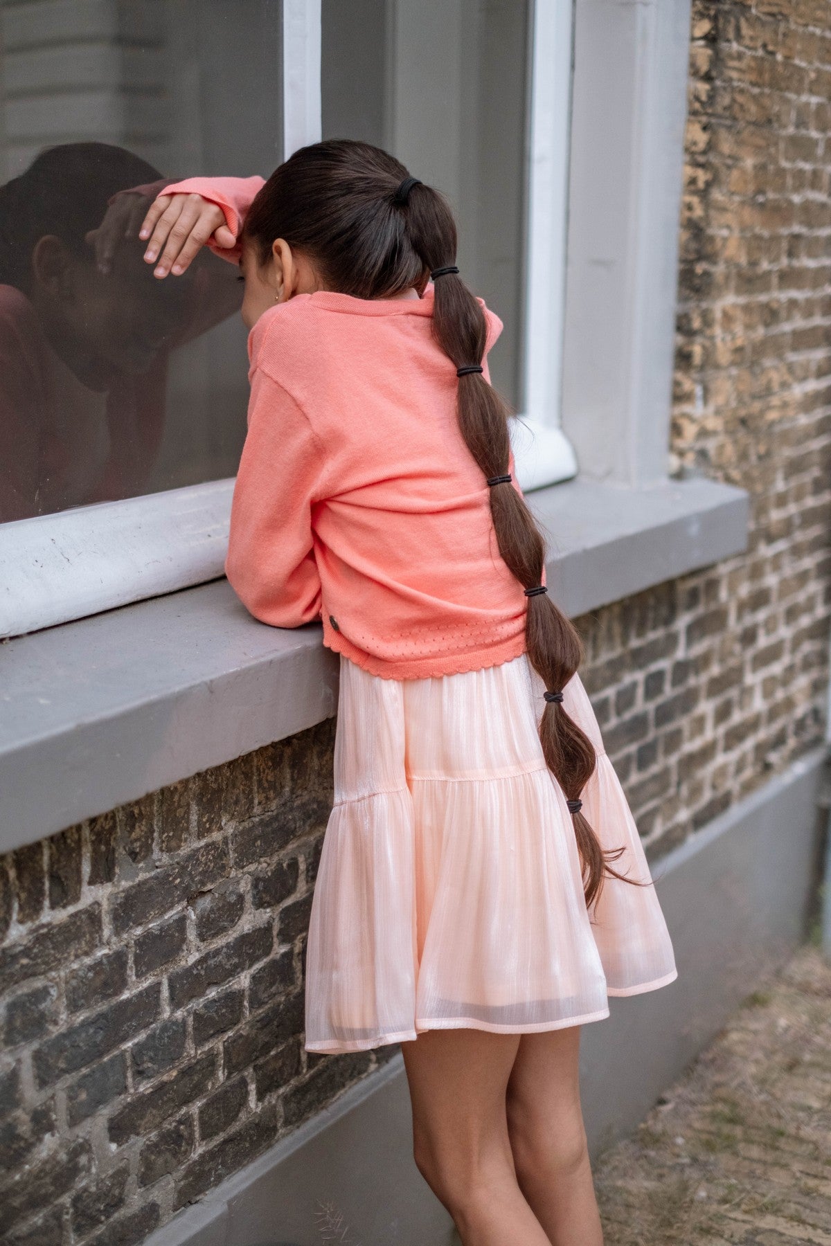 Like Flo Derby Sweater Peach