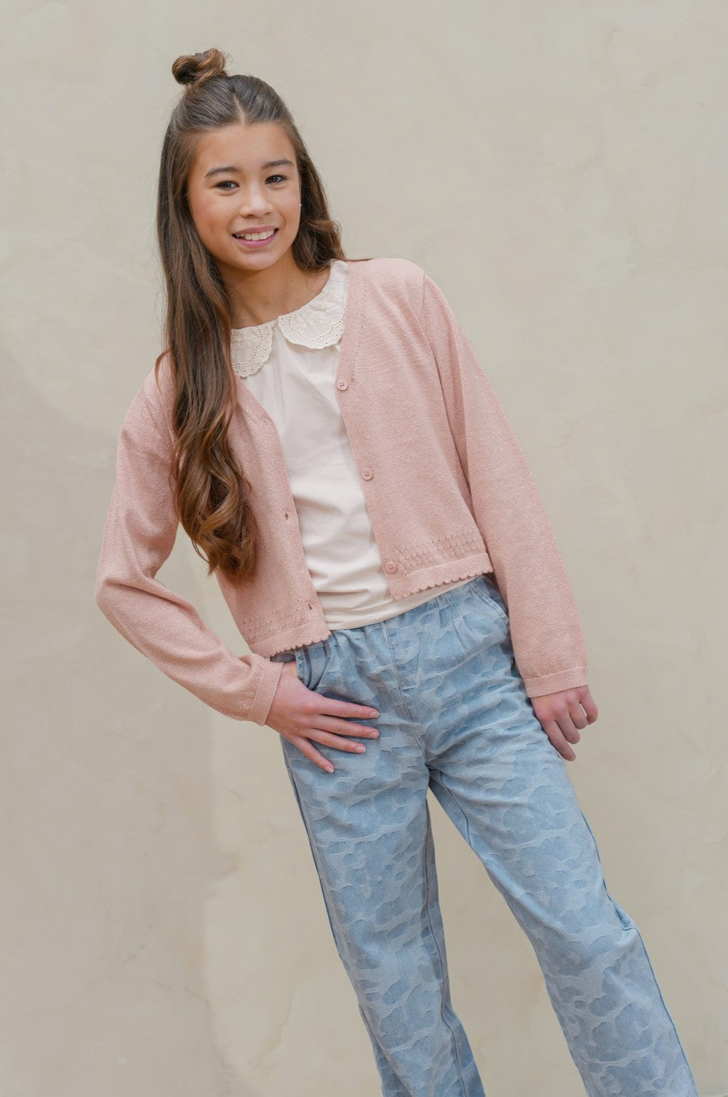 Like Flo Derby Sweater Old pink