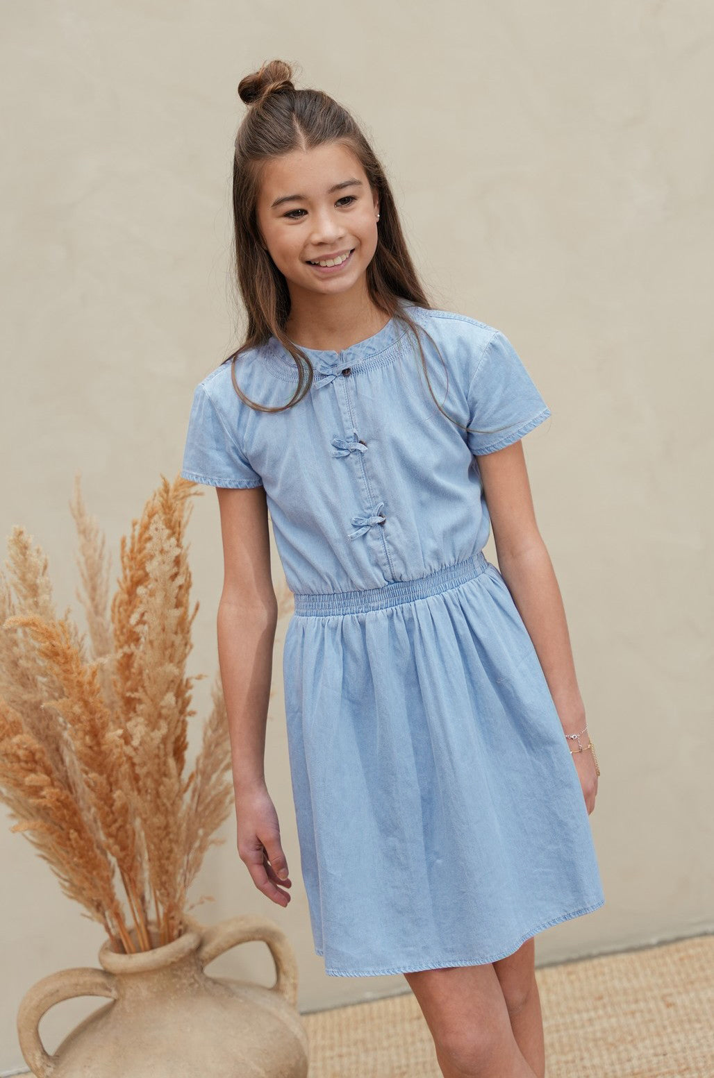 Like Flo Mel Dress lt denim
