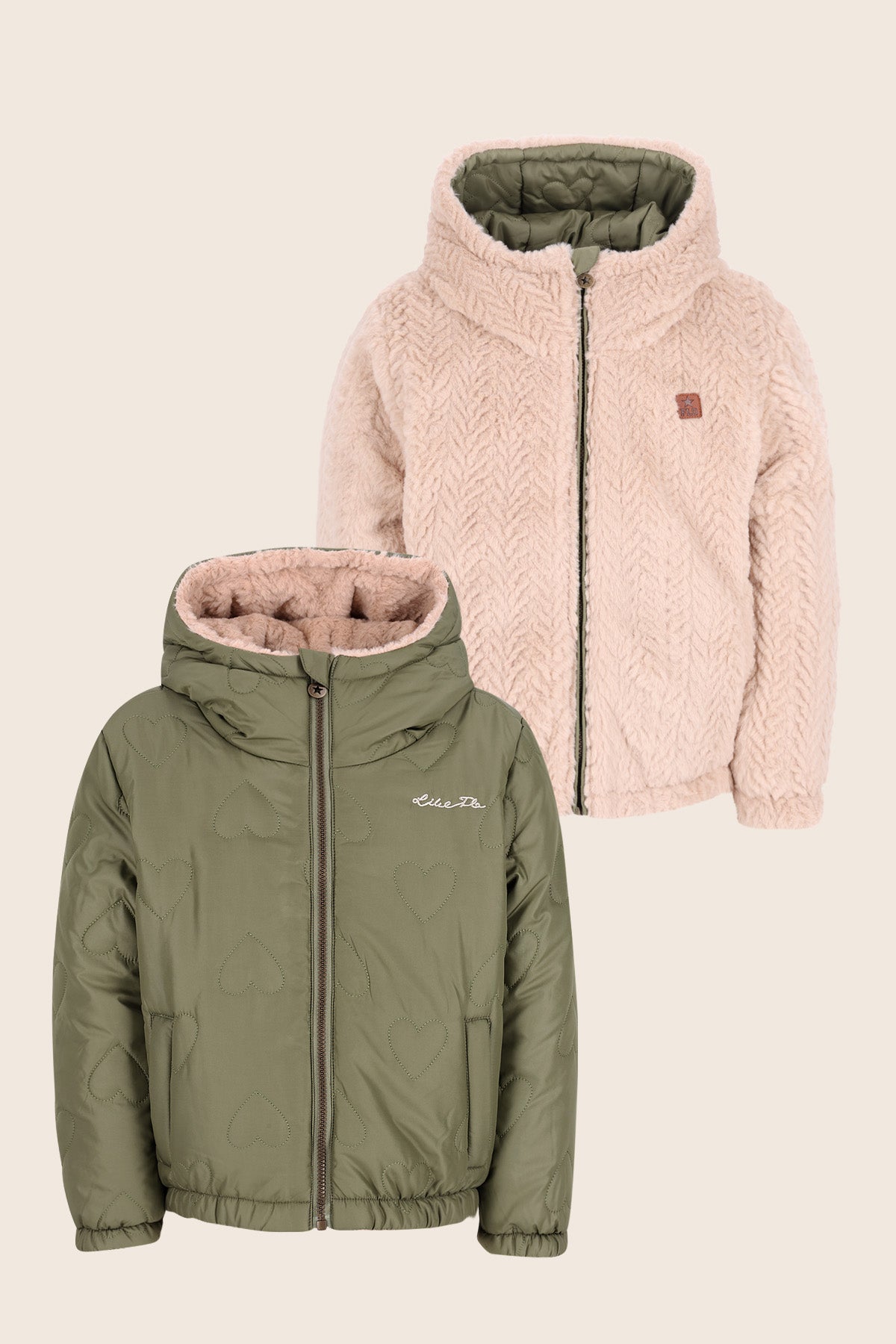 Like Flo Aimee Reversible Jacket Donkergroen