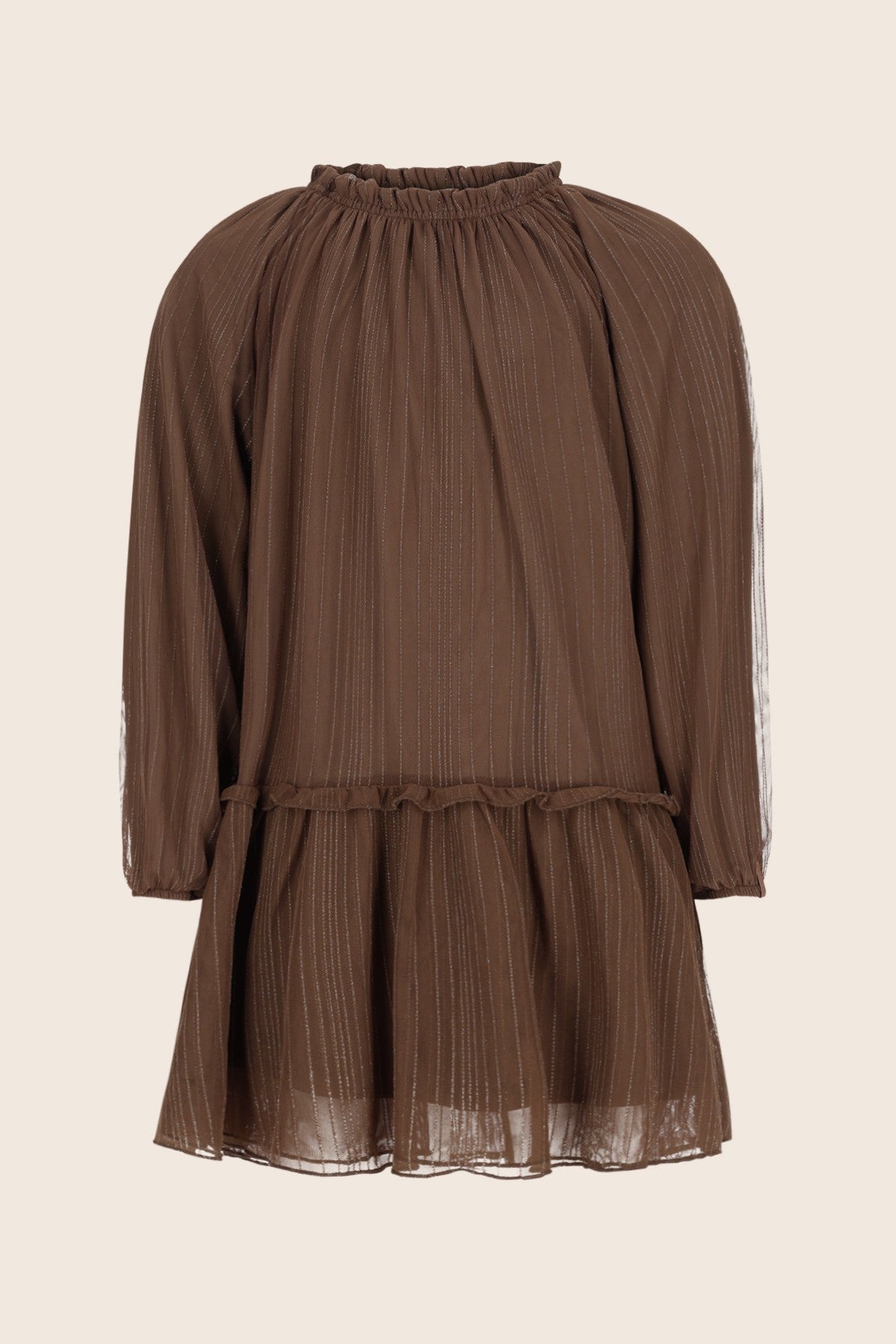 Like Flo Malin Dress Donkerbruin