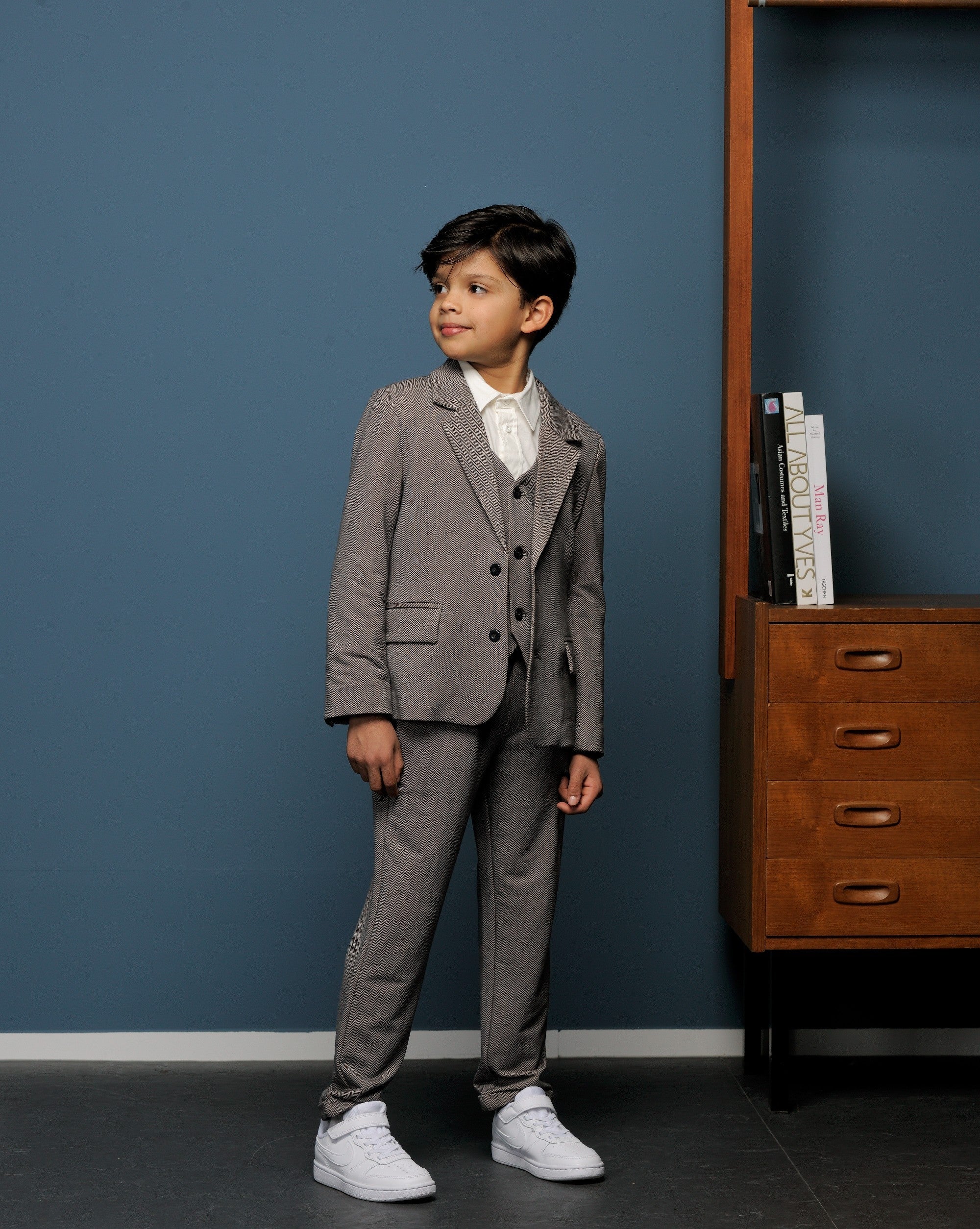 LE CHIC GARÇON ◘ ABEL ◘ herringbone blazer *Navy*