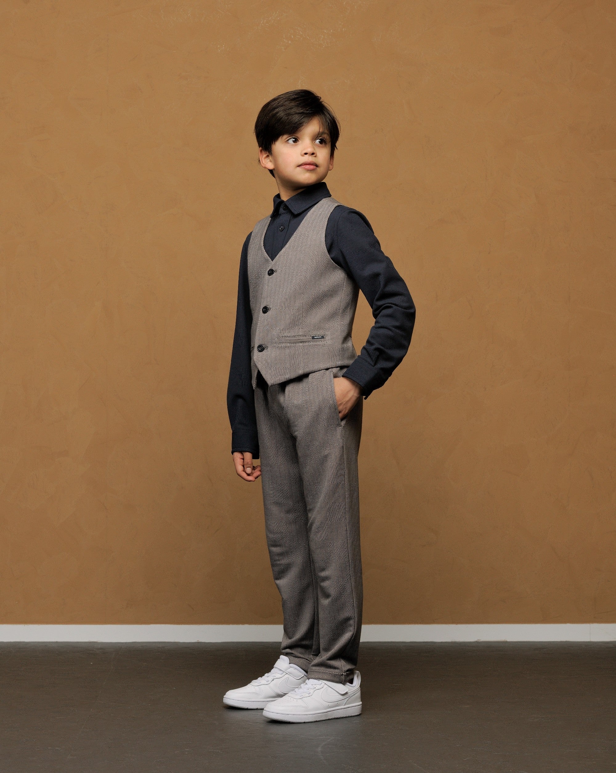 LE CHIC GARÇON ◘ DONKY ◘ herringbone trousers *Navy*