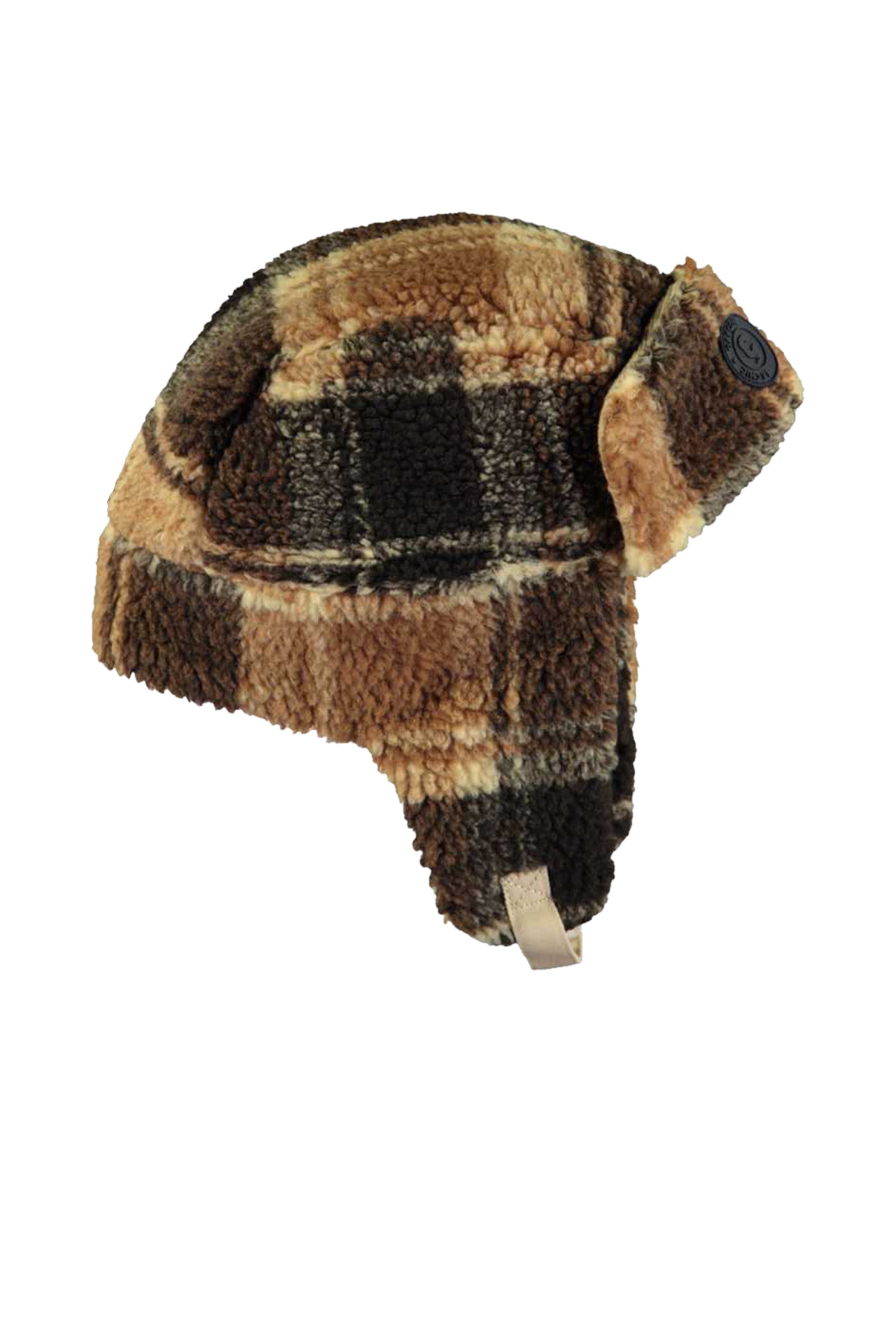 LE CHIC GARÇON ◘ RELOY ◘ checked teddy hat *Toffee*