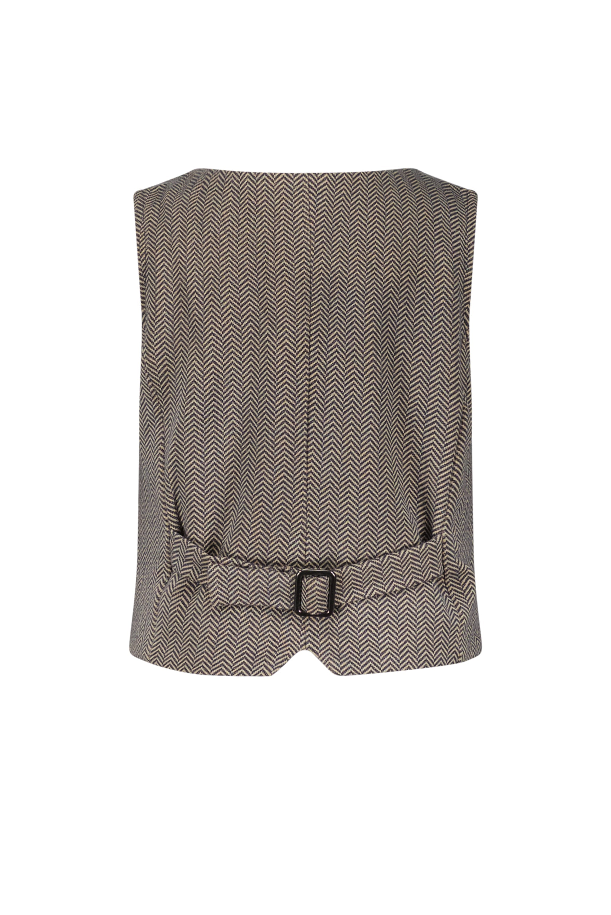 LE CHIC GARÇON MINI ◘ AVI ◘ herringbone gilet *Navy*