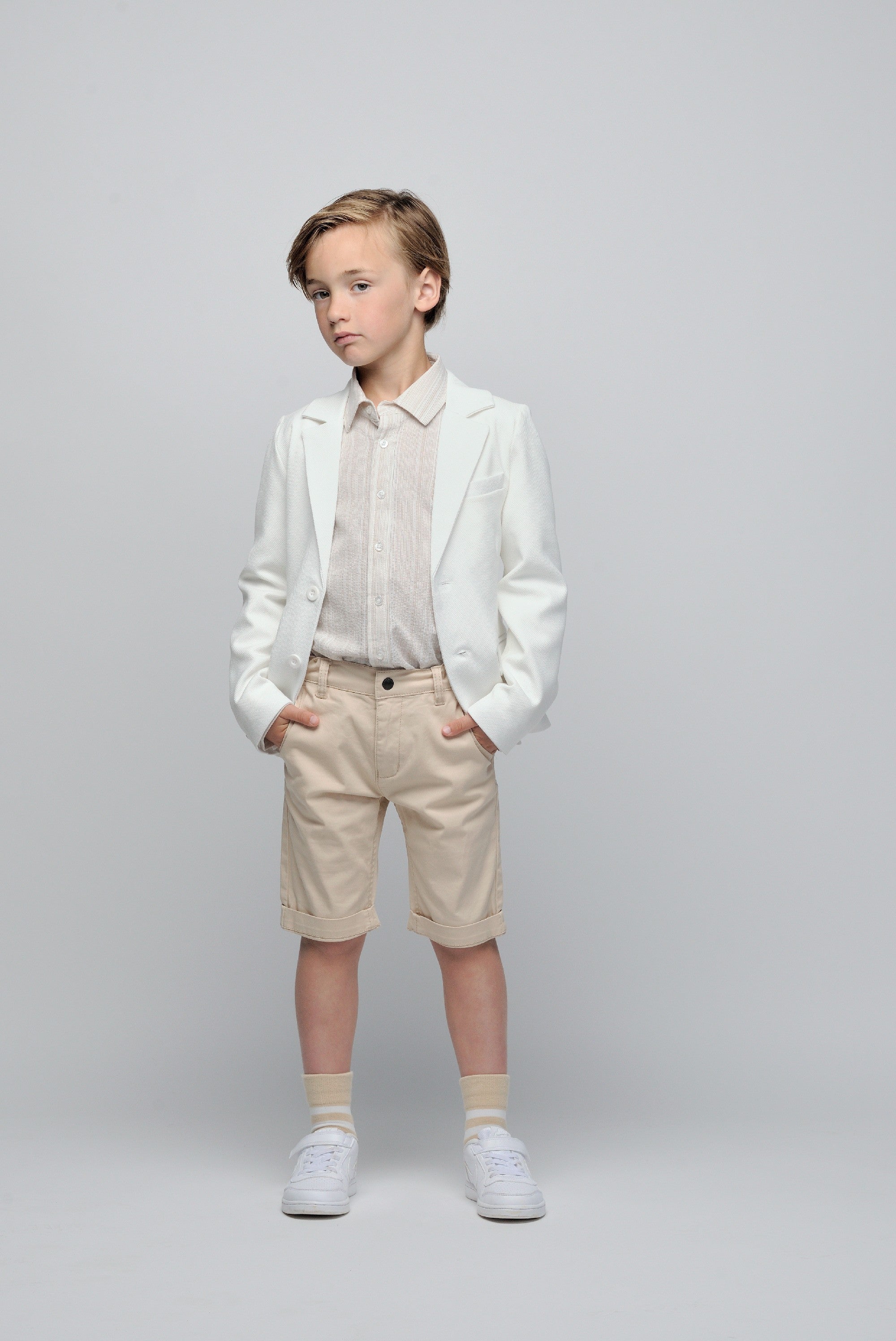 Le Chic Garçon EVI summer-stripe Garçon shirt *Off White*