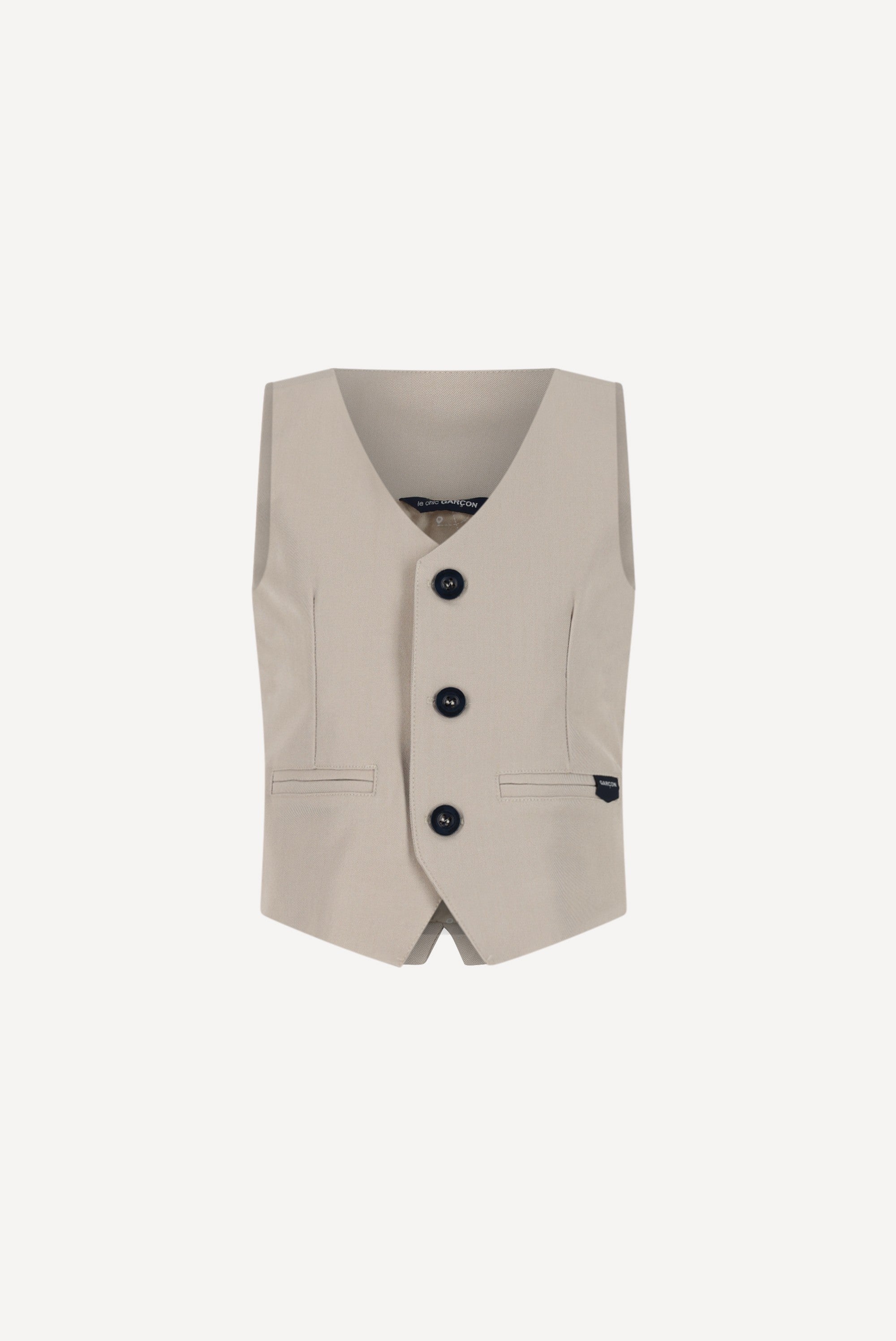 Le Chic Garcon ART gilet. Oyster Grey