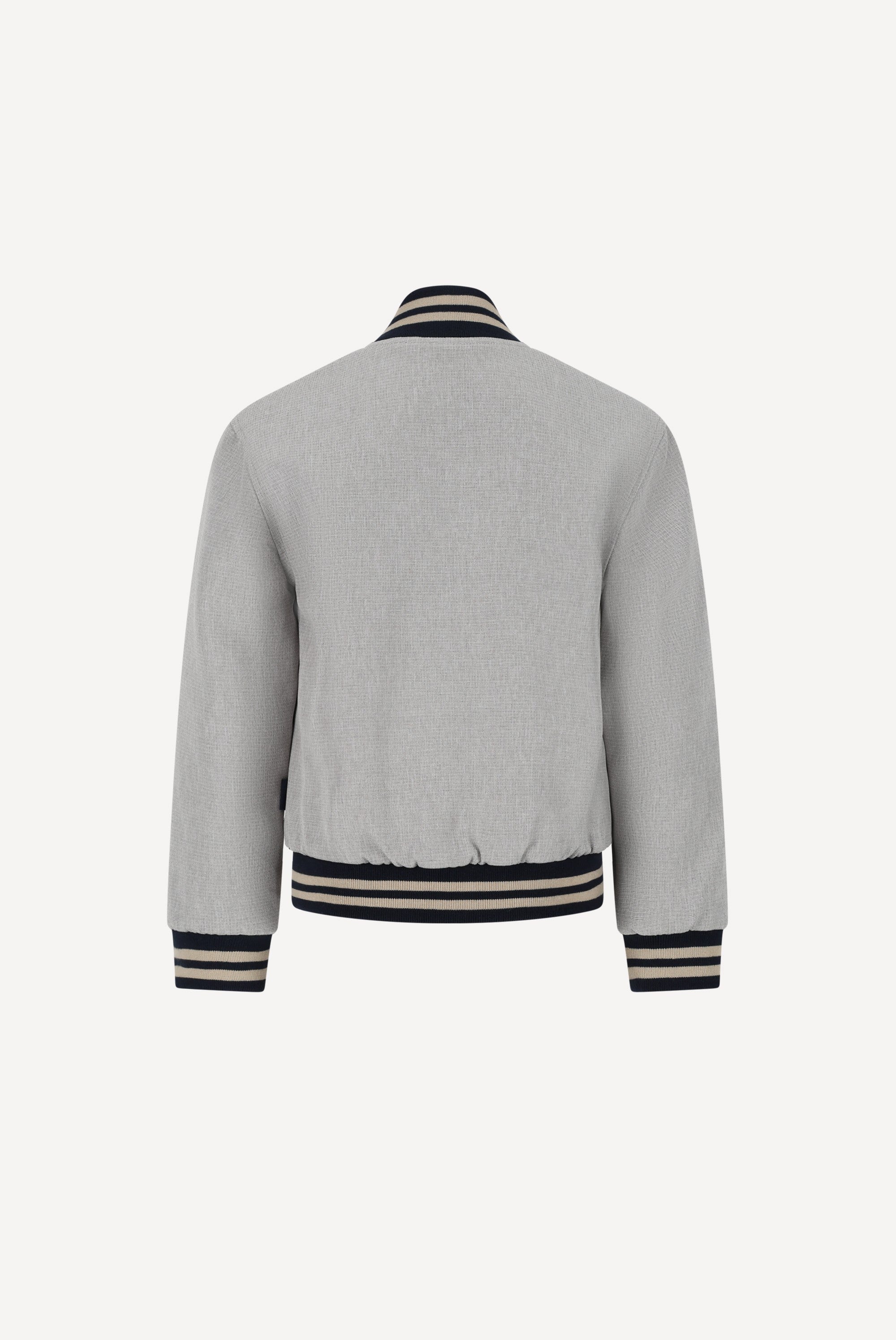 Le Chic Garcon BRIAN bomber. Grey Melange