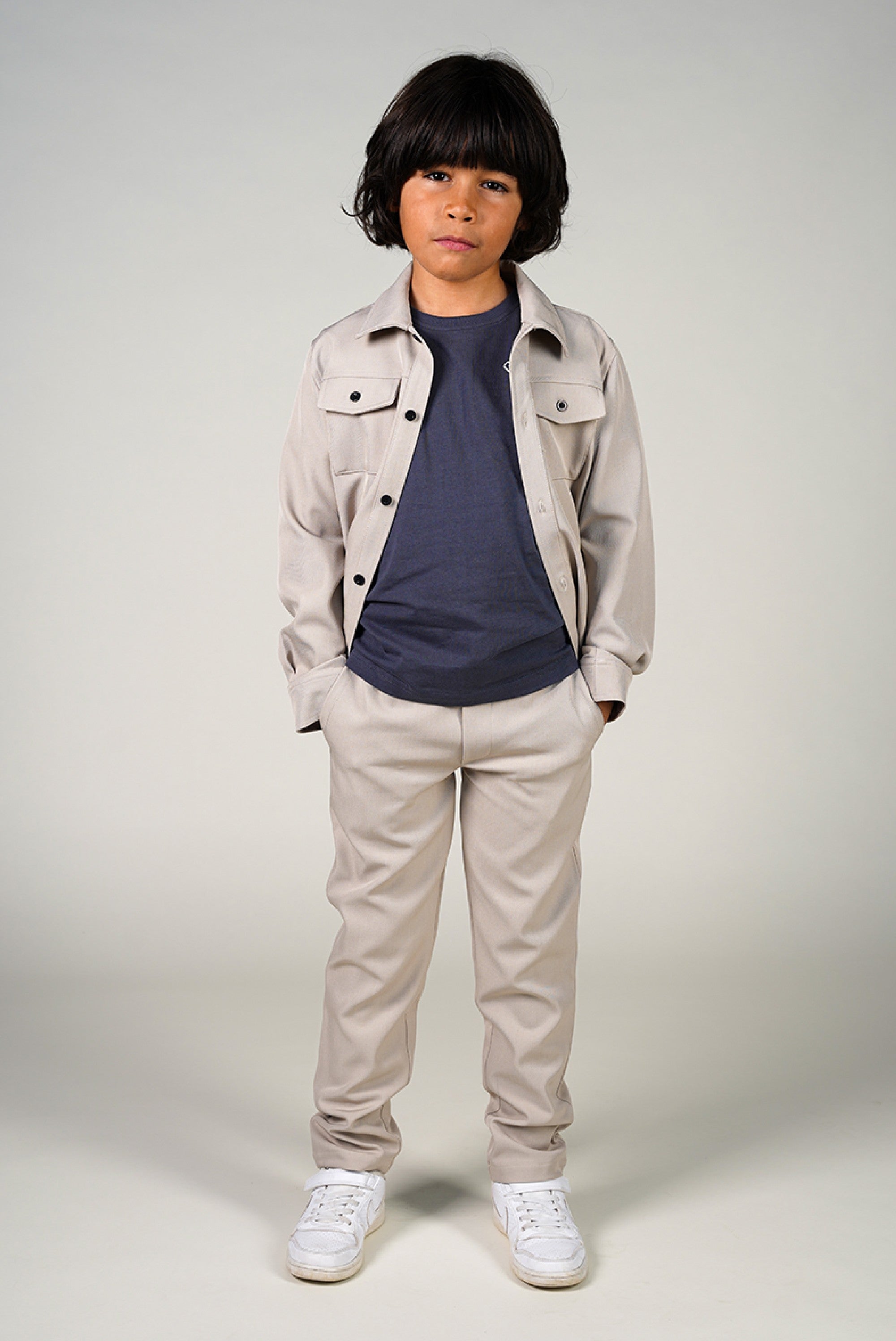 Le Chic Garcon DONKY broek. Oyster Grey