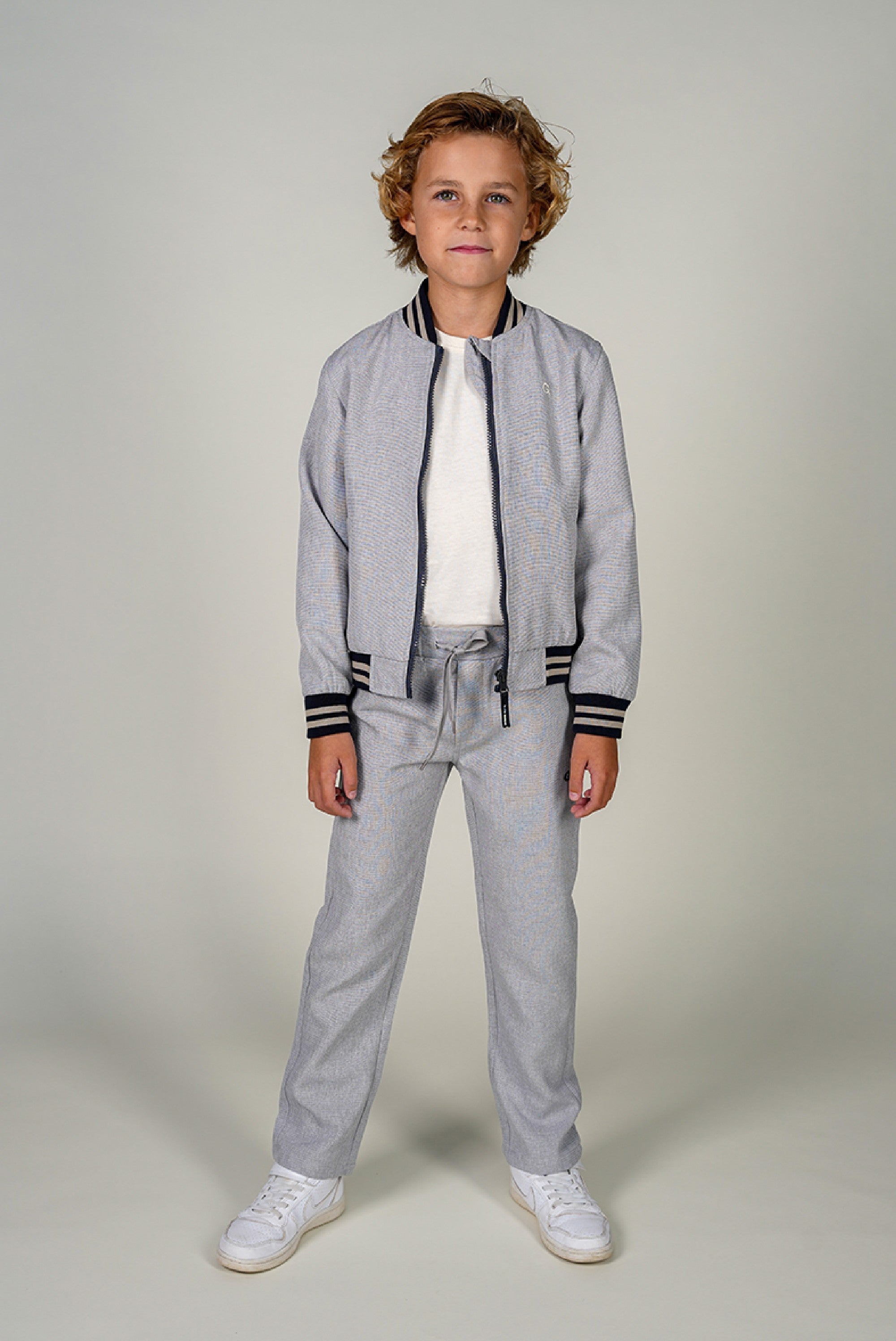 Le Chic Garcon DONKY broek. Grey Melange