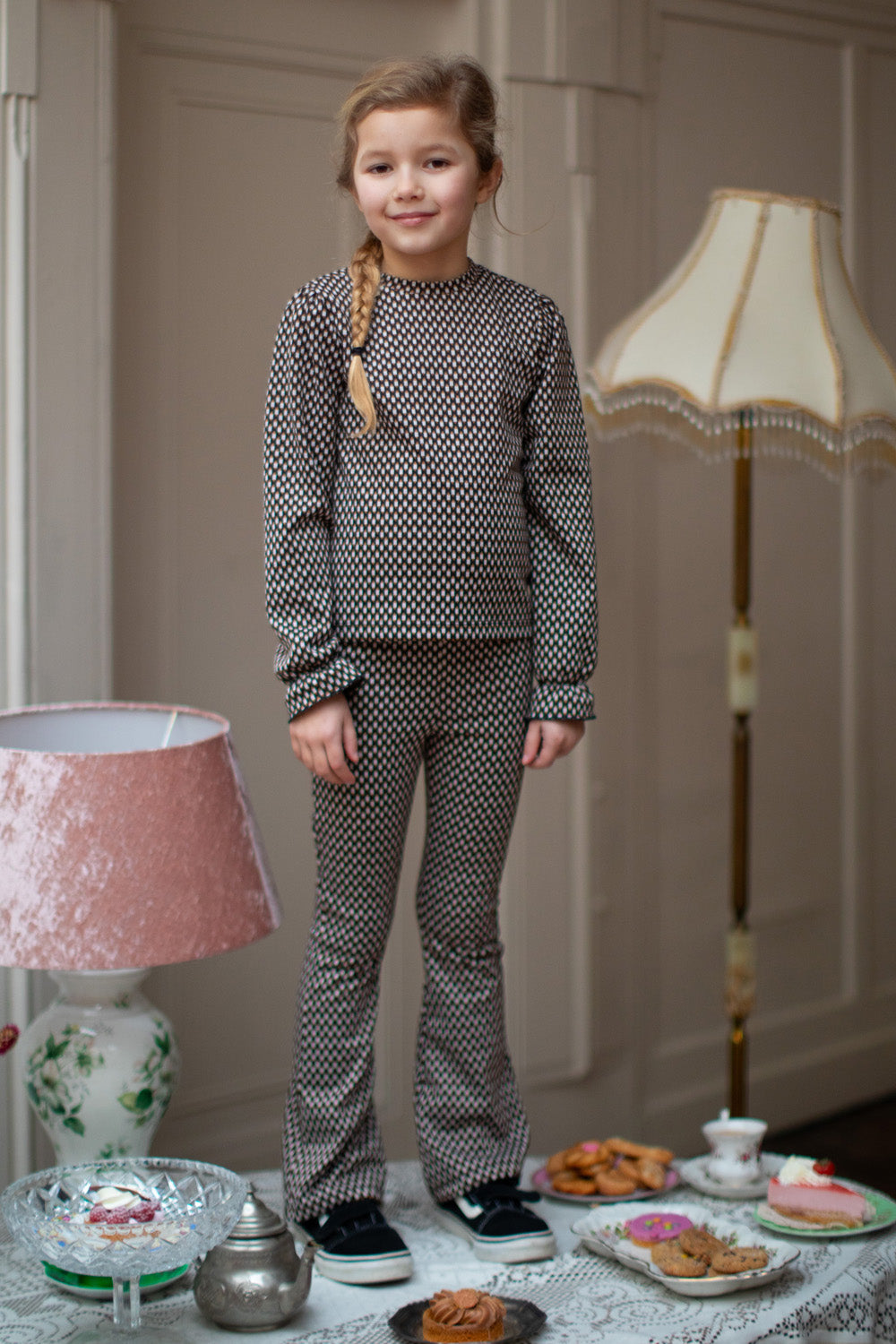 Moodstreet BOBBI jacquard pants black