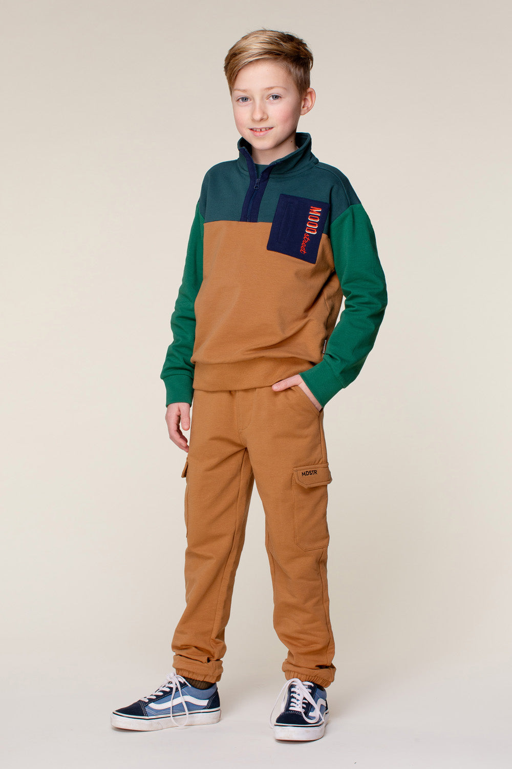 Moodstreet BODI cargo sweat pants caramel