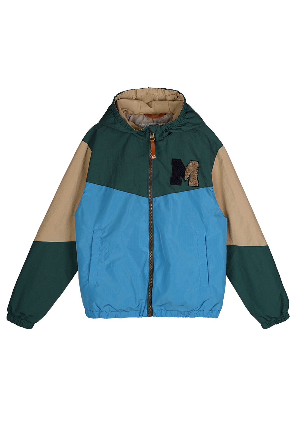 Moodstreet Davy Colorblock Jas Groen