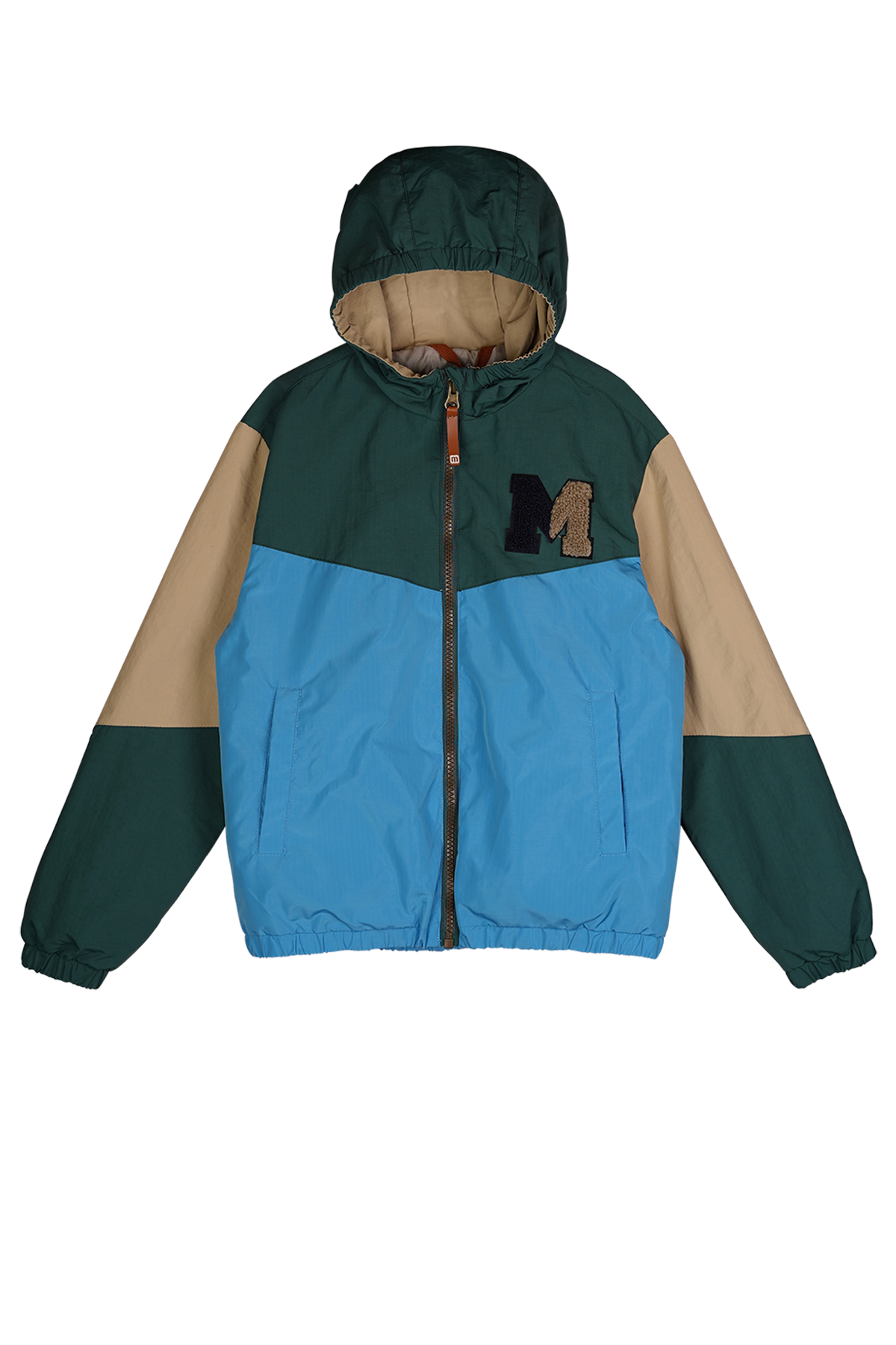 Moodstreet Davy Colorblock Jas Groen