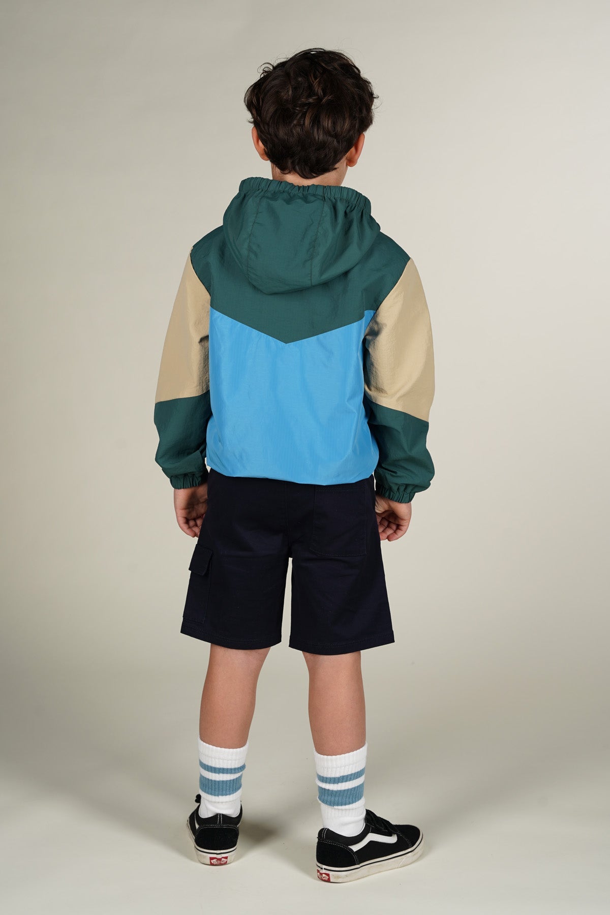 Moodstreet Davy Colorblock Jas Groen