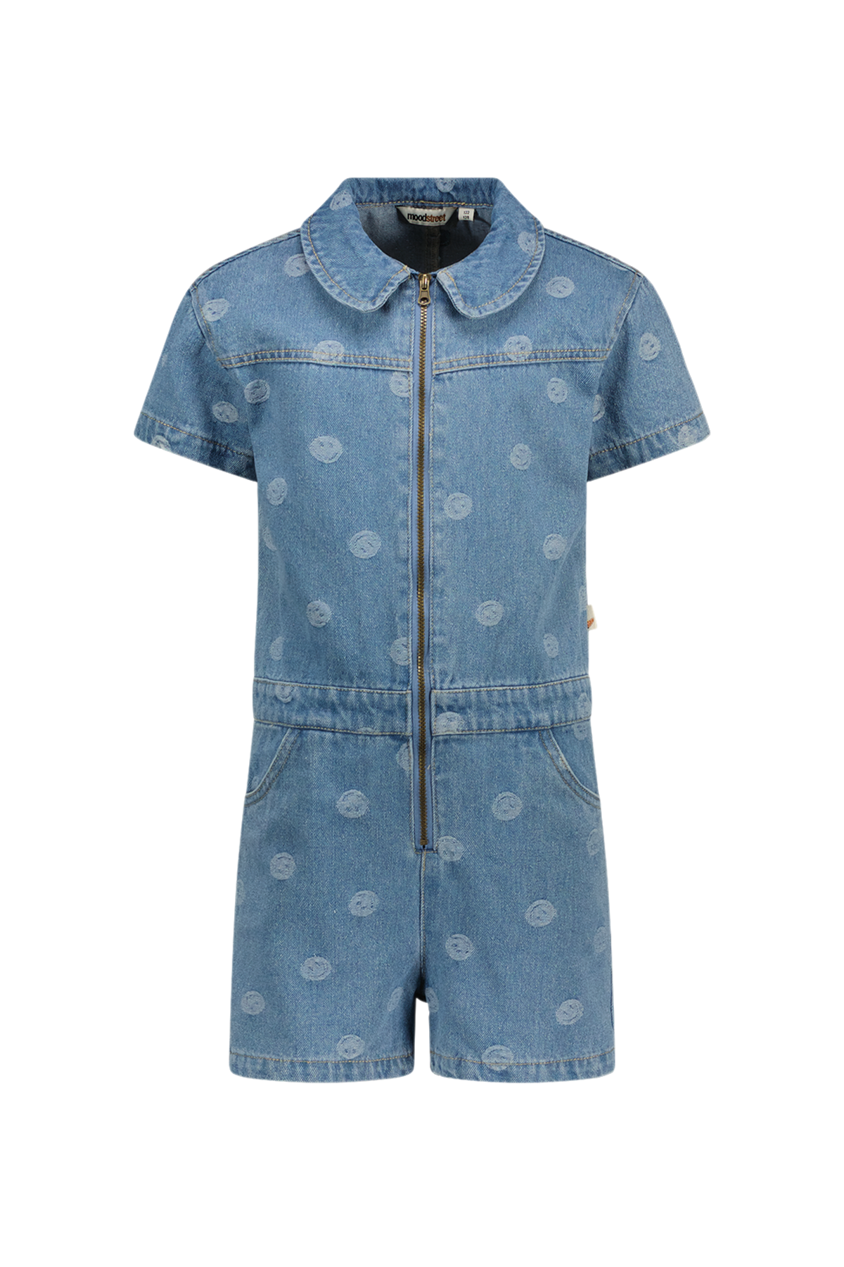 Moodstreet Bobbi Smiley-Denim Playsuit