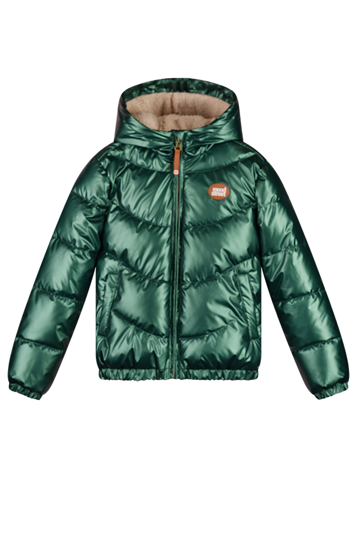 Moodstreet Jesse Metallic Jacket Groen