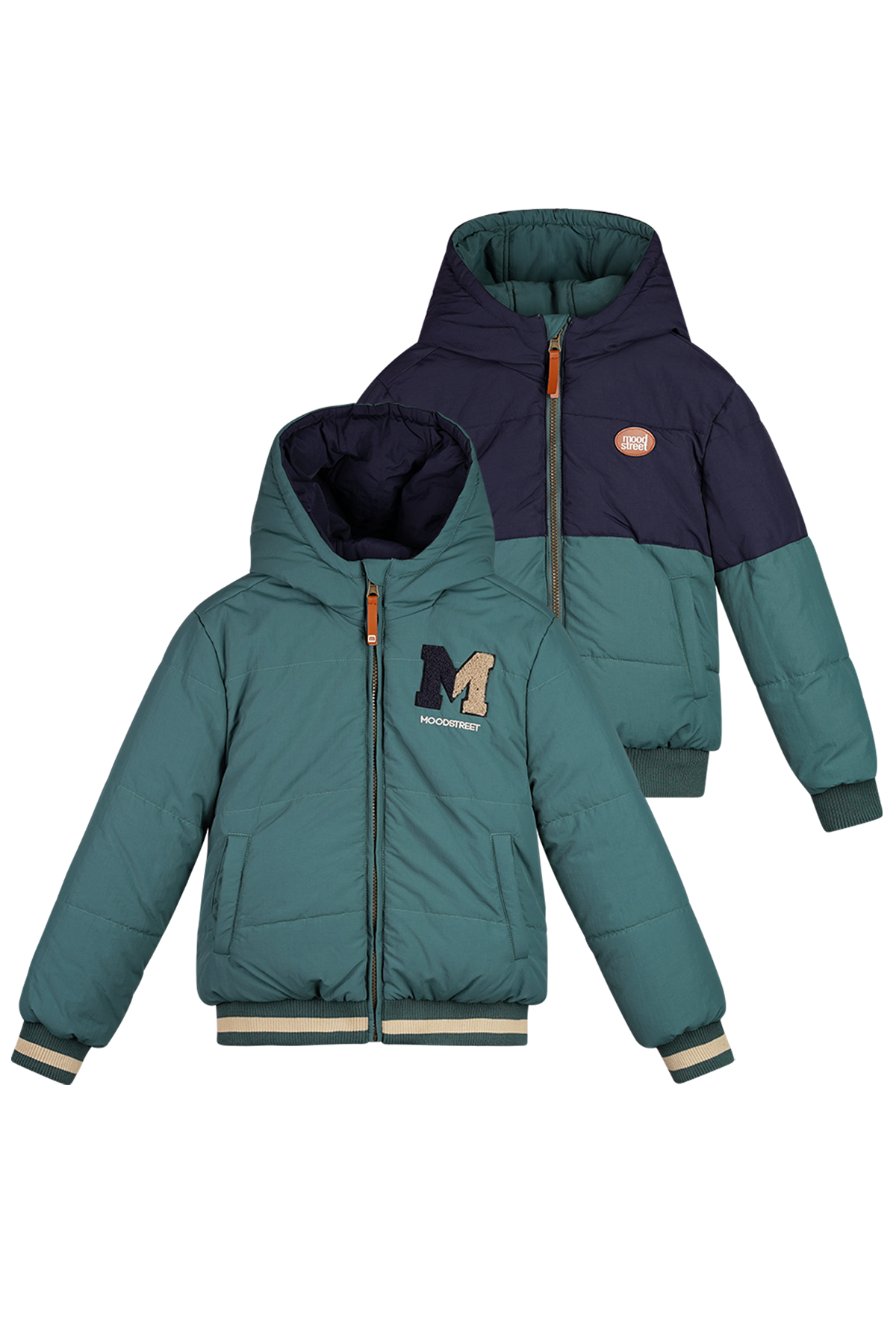 Moodstreet Jamie Reversible Jacket Groen