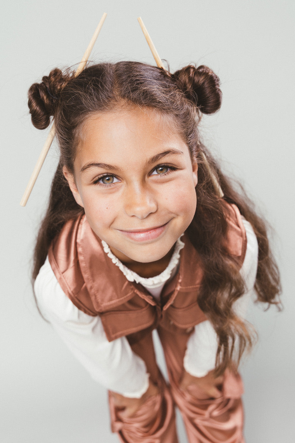 Moodstreet Vina Satijnen Gilet -Hazelnoot-